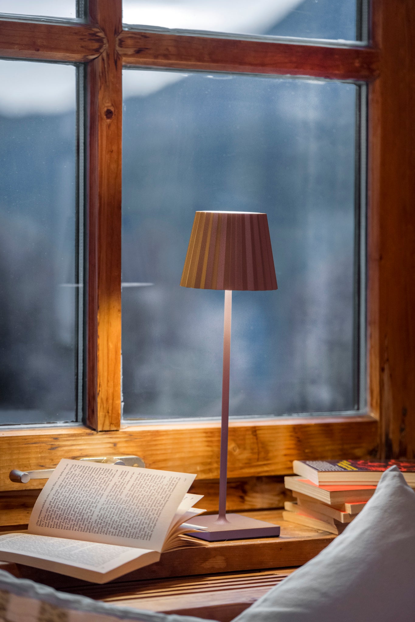 Sompex Akku Tischleuchte Troll 2.0 für kabelloses Licht, Farbe Rost