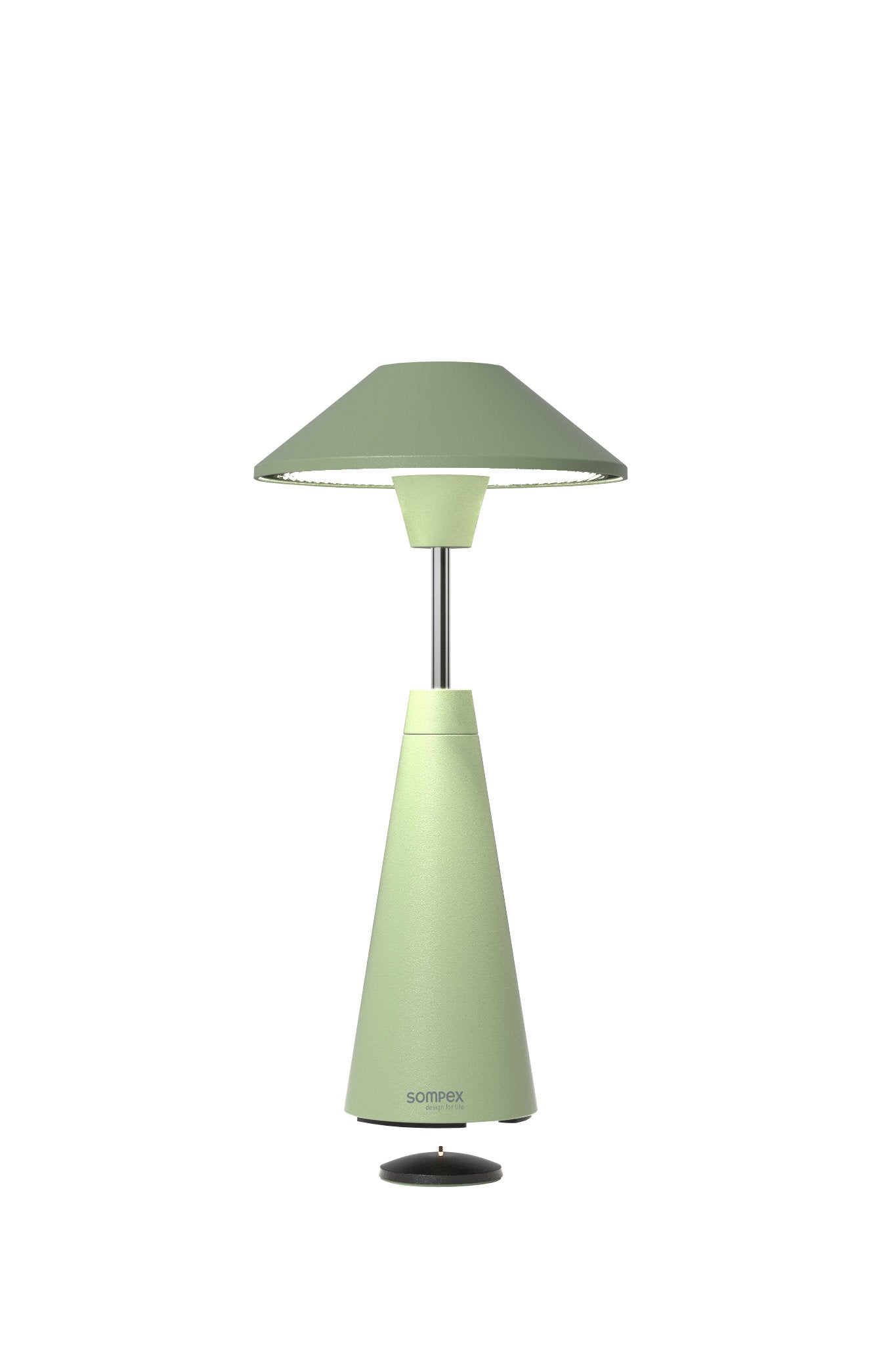 Move Outdoor Akkuleuchte von Sompex mit höhenverstellbarem Schirm, Farbe Olive