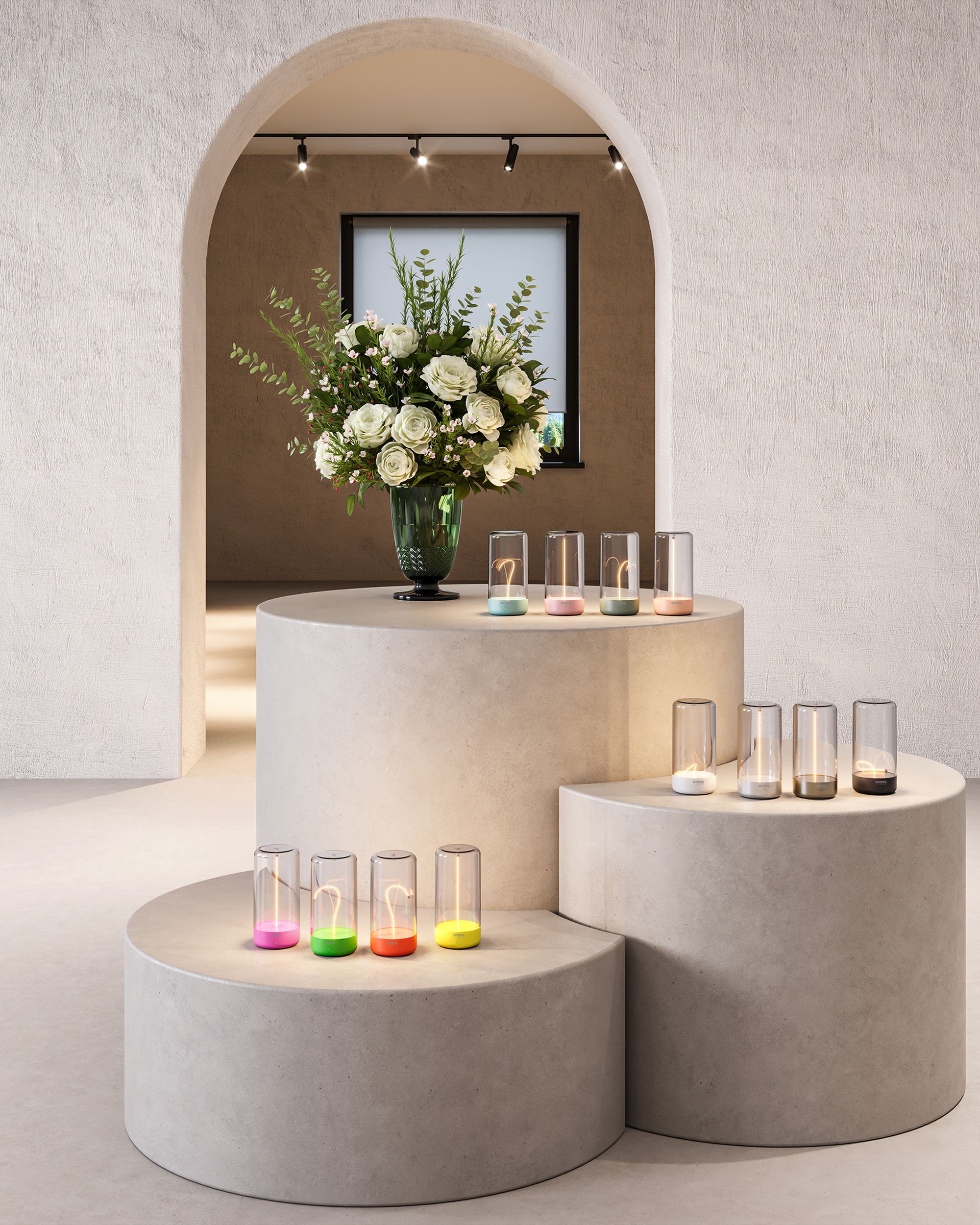 kabellose Tischleuchte Pulse von Sompex in allen neuen Farben