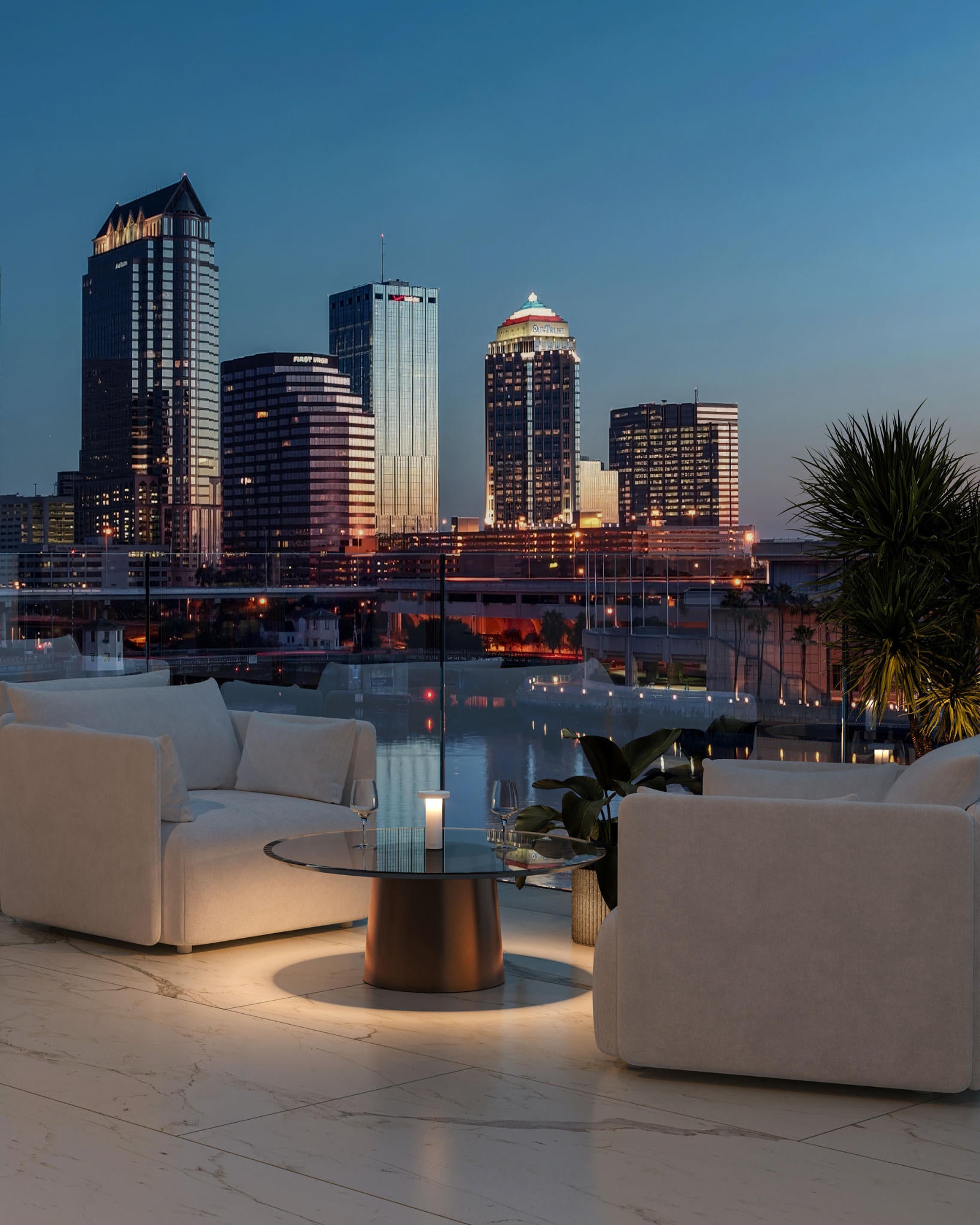 Sompex Tischleuchte Volume mit Akku für Innen und Außen