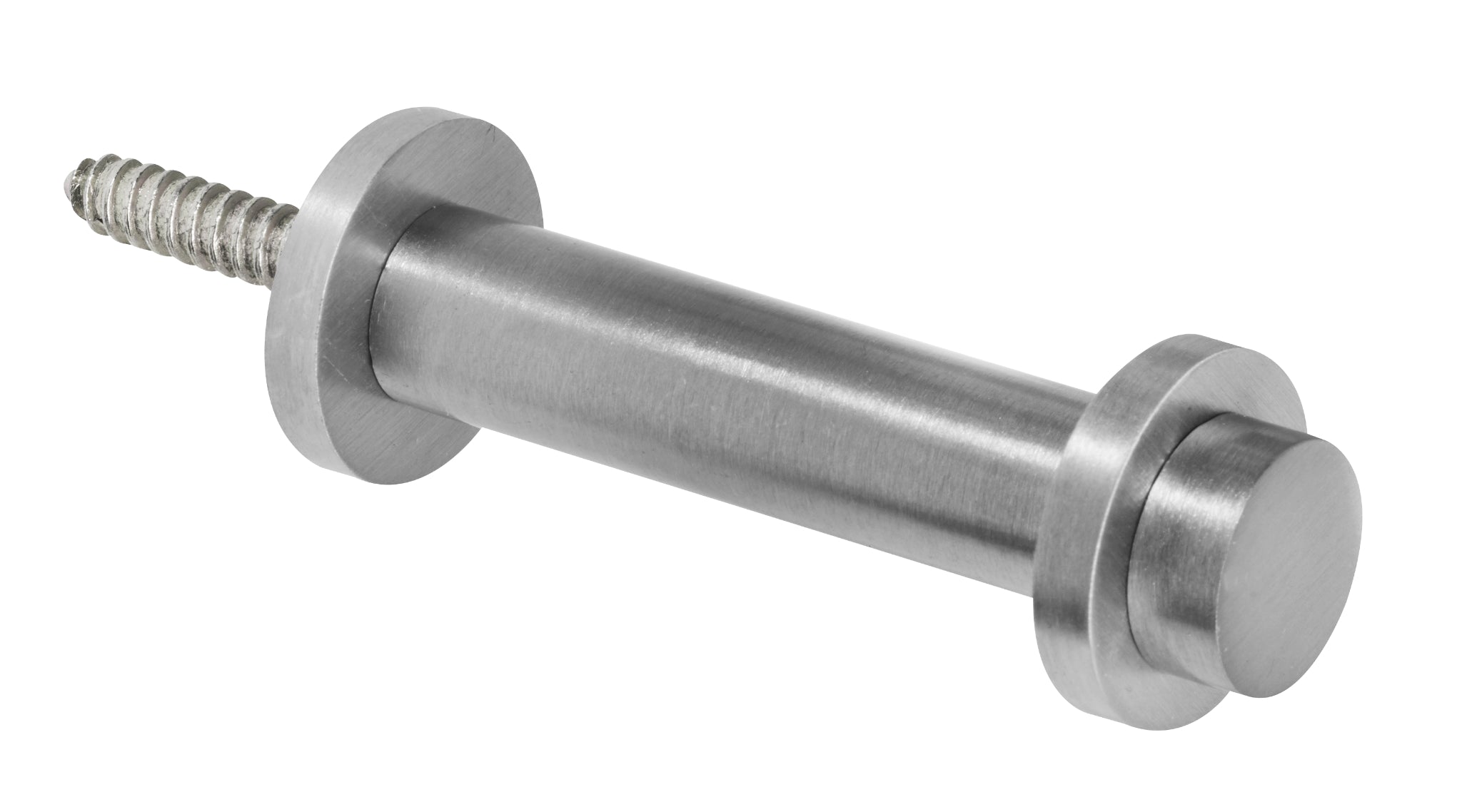 Garderobenhaken "Hermann Schwerter" mit Scheibe, matt vernickelt, kleine Größe