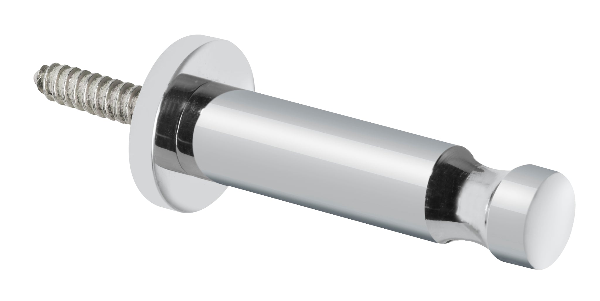 Garderobenhaken "Hermann Schwerter" mit Rille, verchromt, kleine Größe