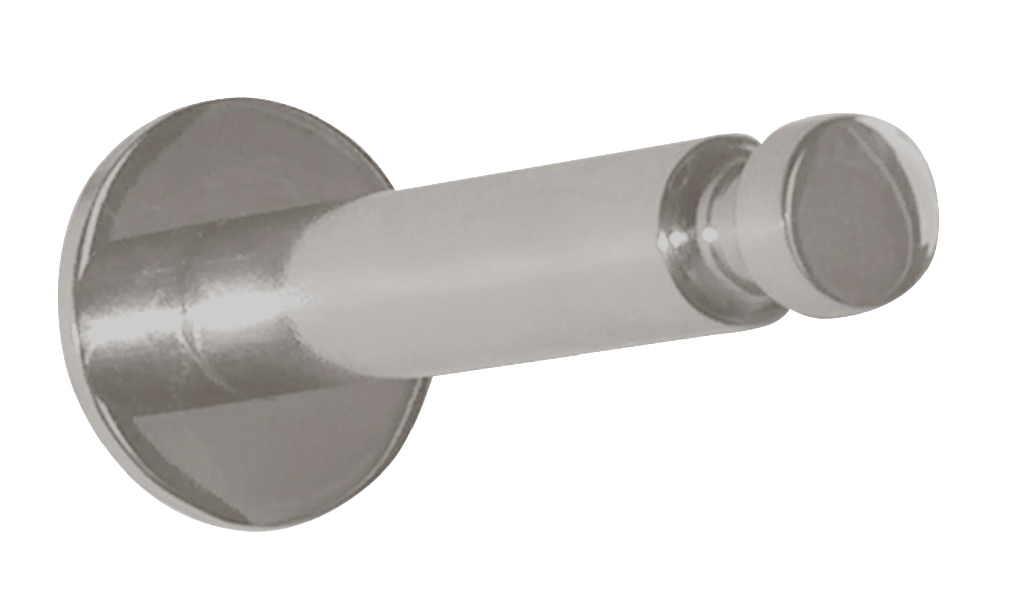 Garderobenhaken "Hermann Schwerter" mit Rille, matt vernickelt, große Größe