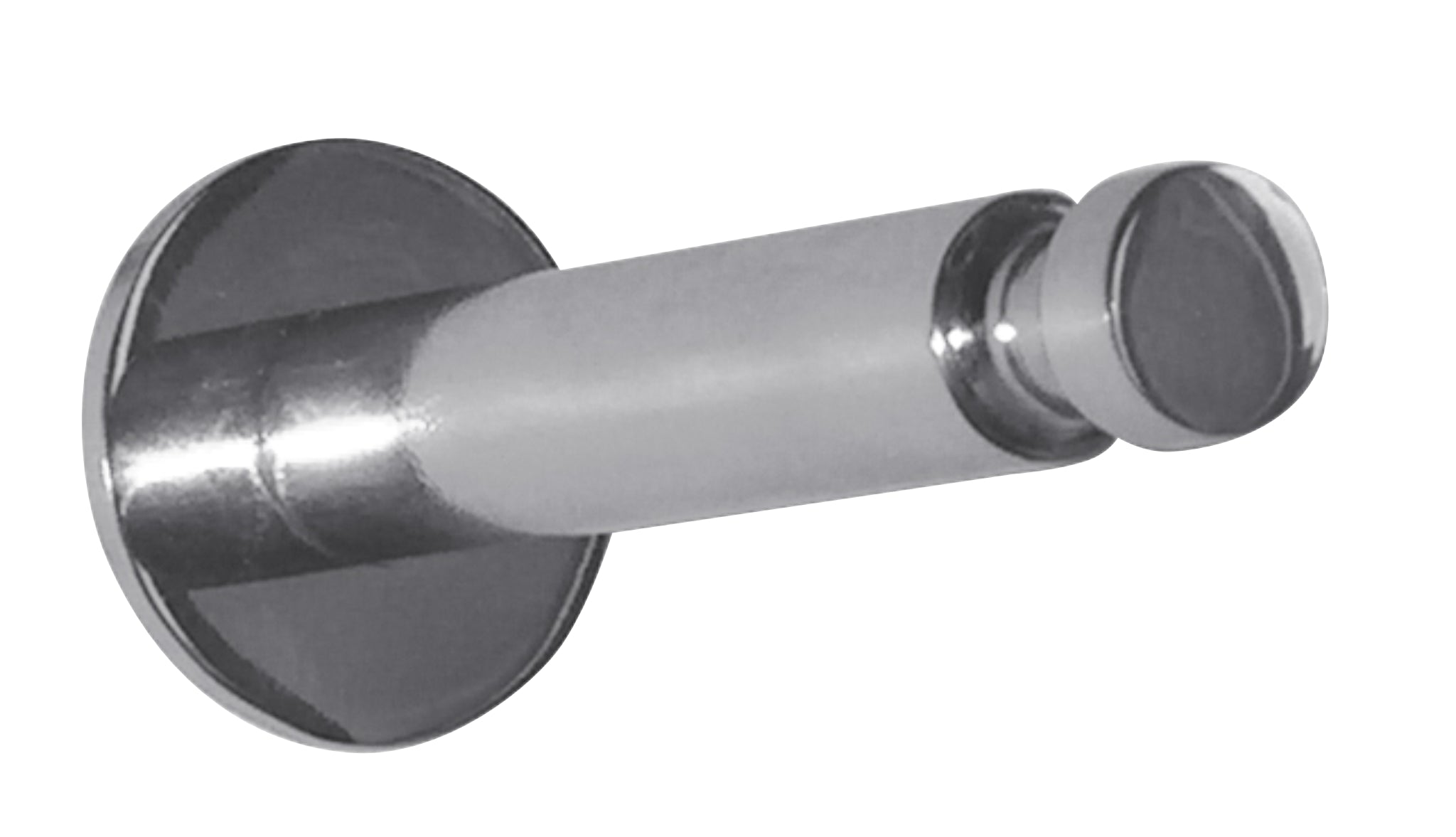 Garderobenhaken "Hermann Schwerter" mit Rille, verchromt, große Größe