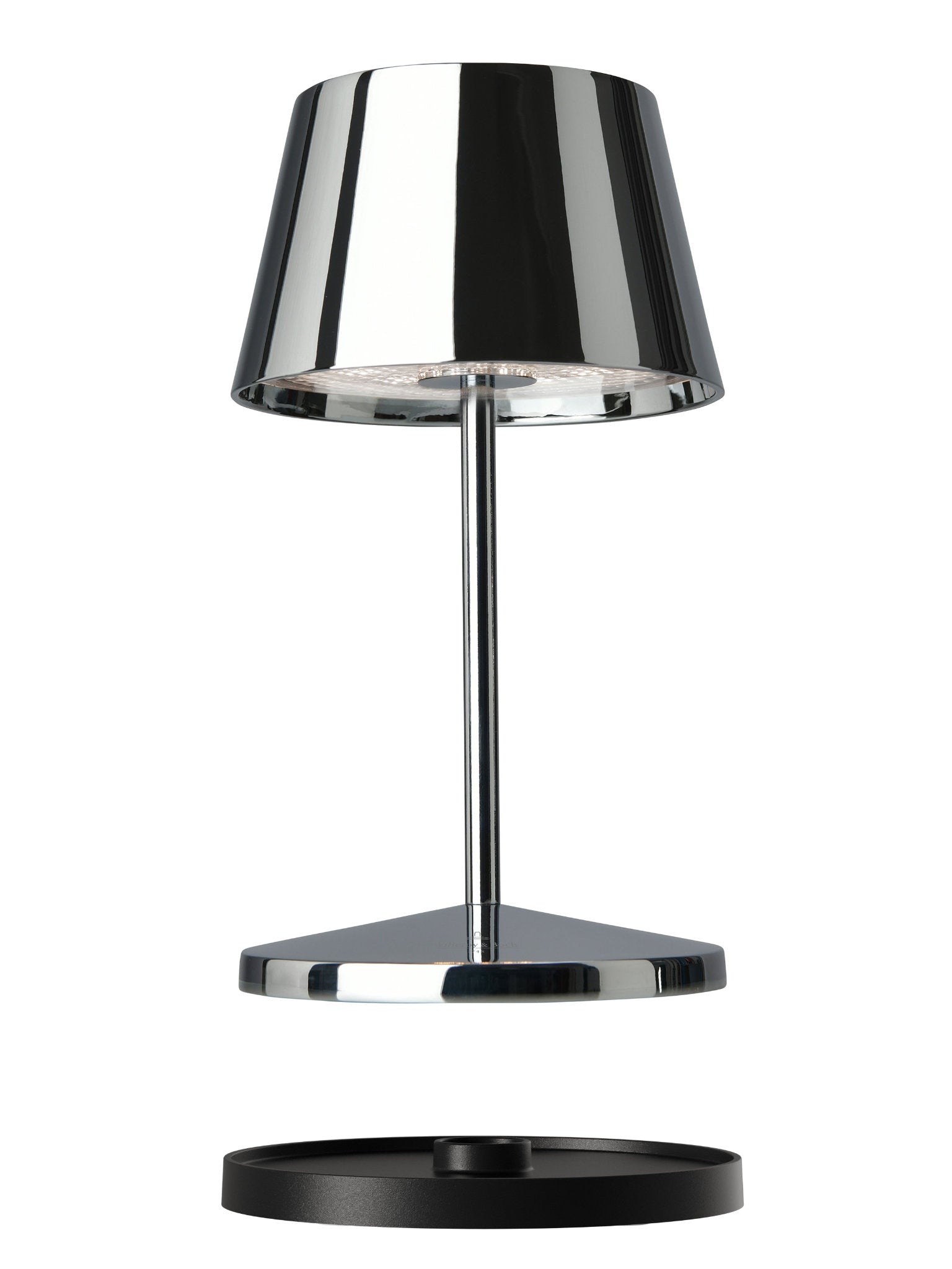 Villeroy & Boch Akku Outdoor Leuchte Seoul 2.0 in Chrom mit Ladestation