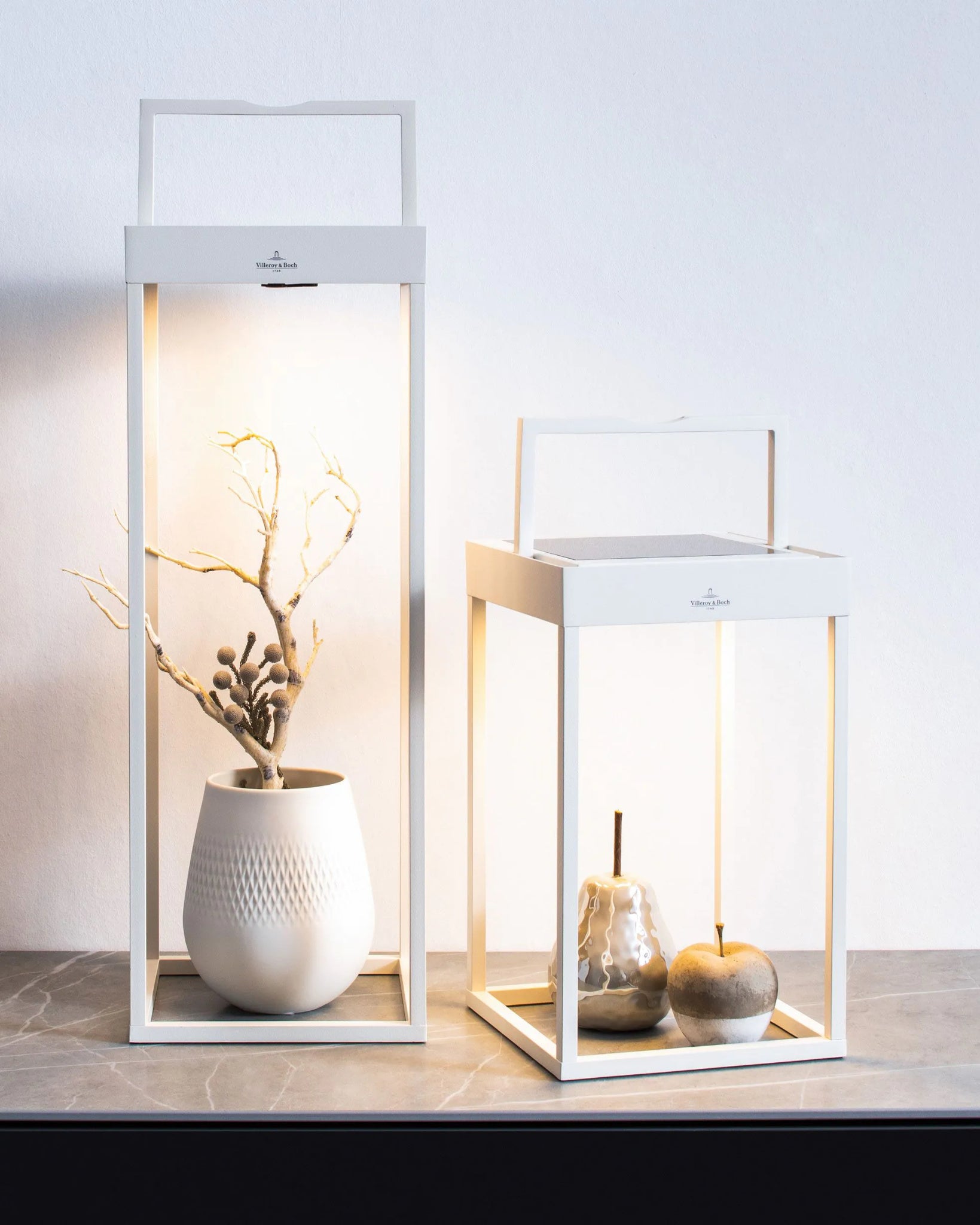 Outdoor Solarleuchte Cannes von Villeroy & Boch in Weiß