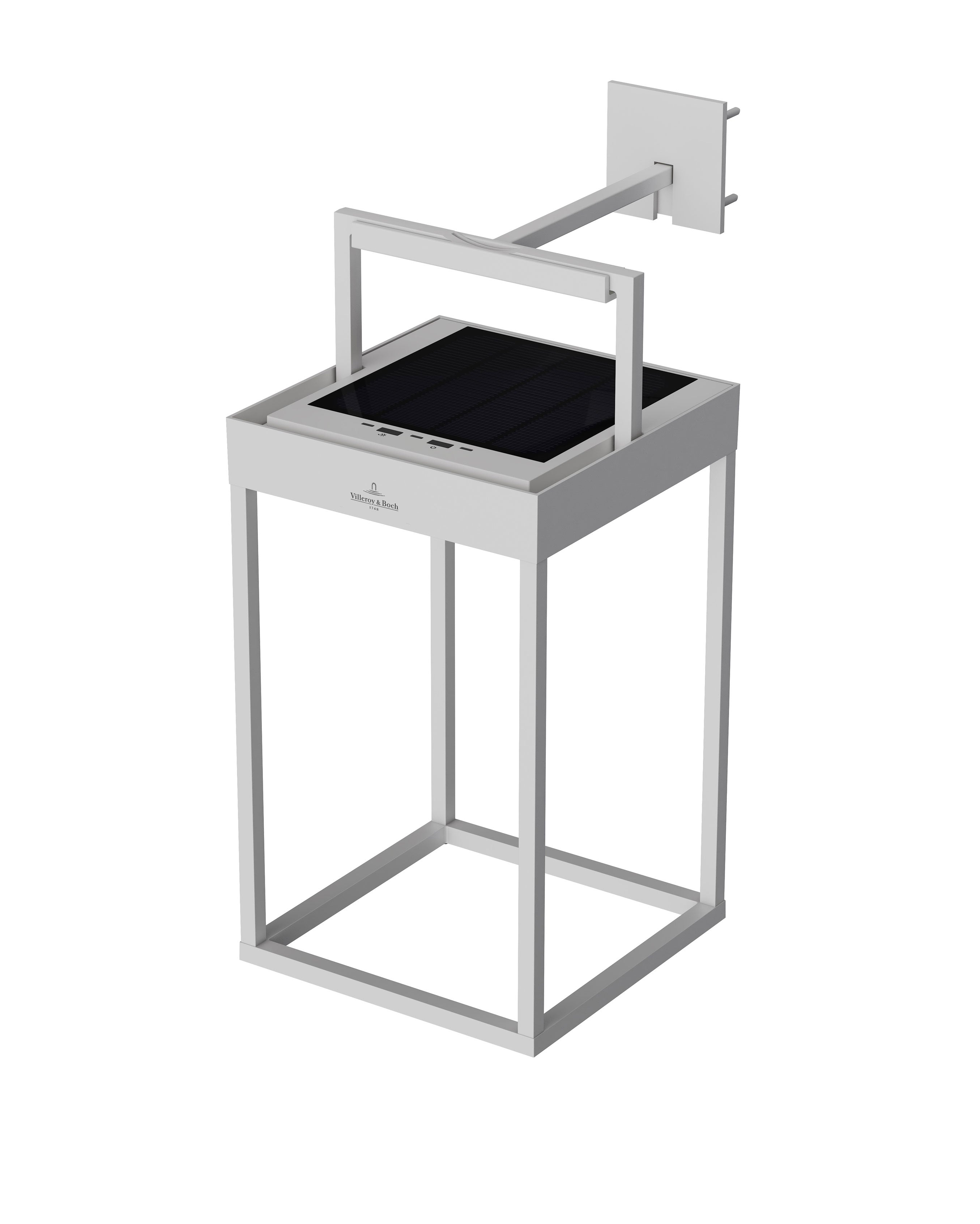 Outdoor Solarleuchte Cannes M in Weiß mit Wandhalterung von Villeroy & Boch