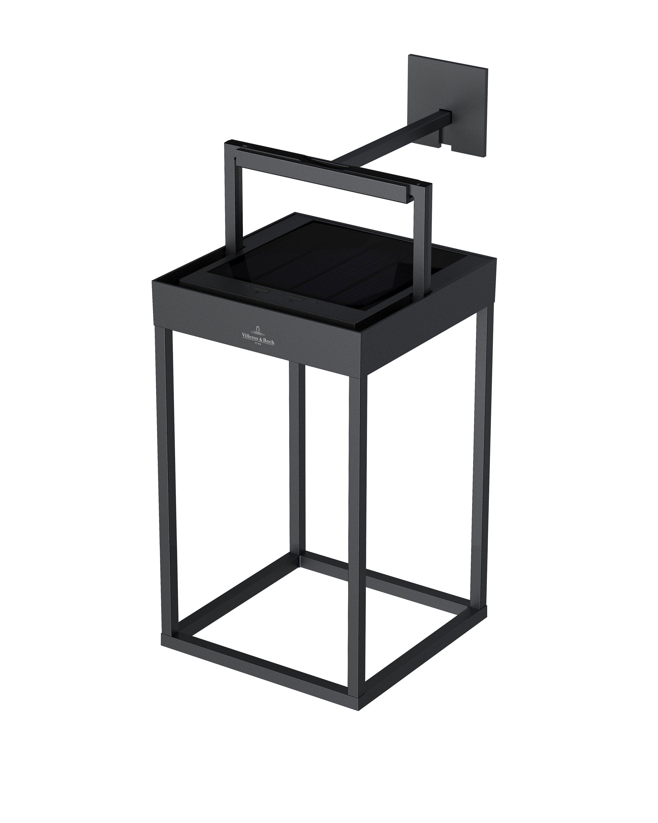 Outdoor Solarleuchte Cannes M in Anthrazit mit Wandhalterung von Villeroy & Boch