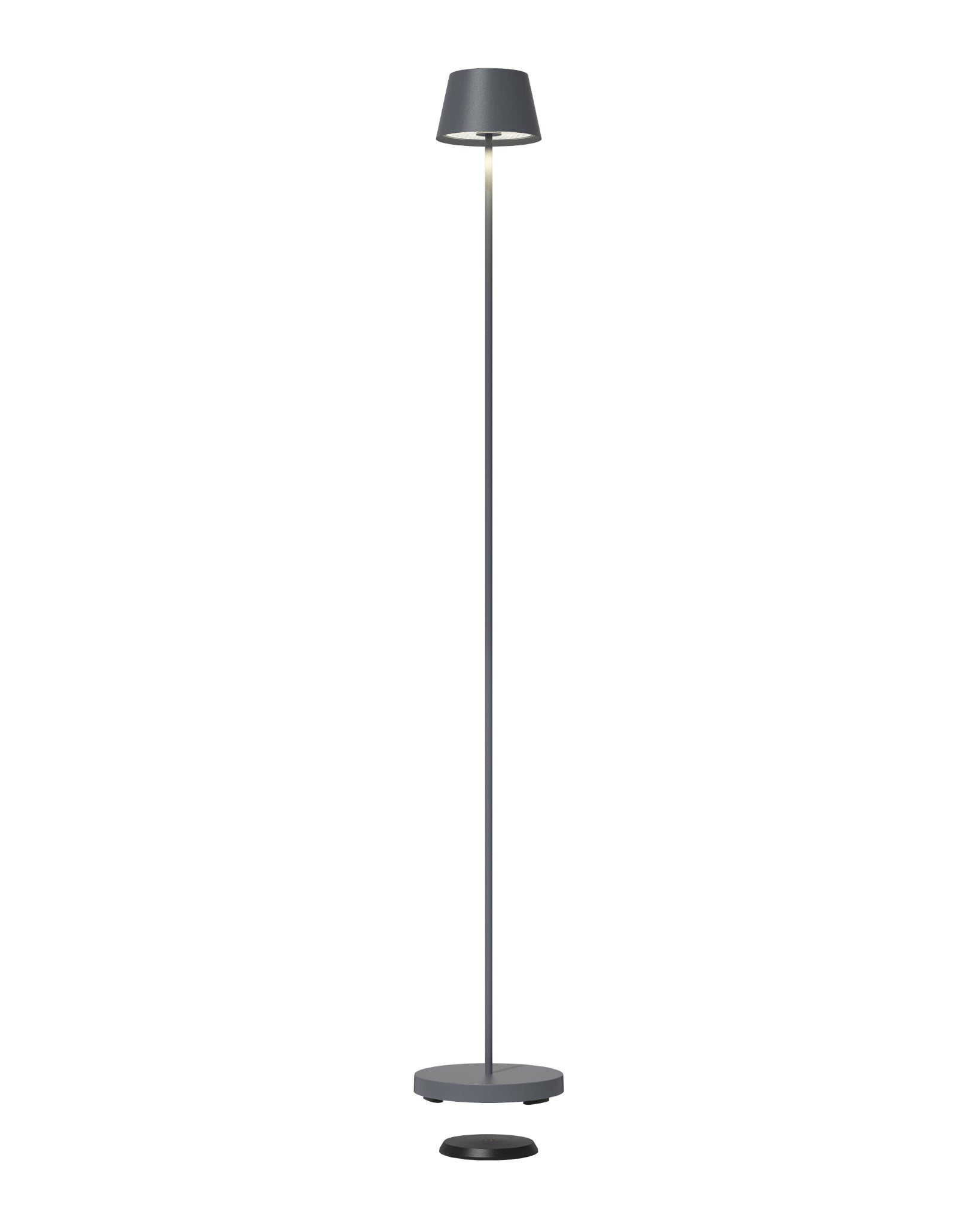 Stehleuchte Seoul mit Akku und Ladestation von Villeroy & Boch in Anthrazit