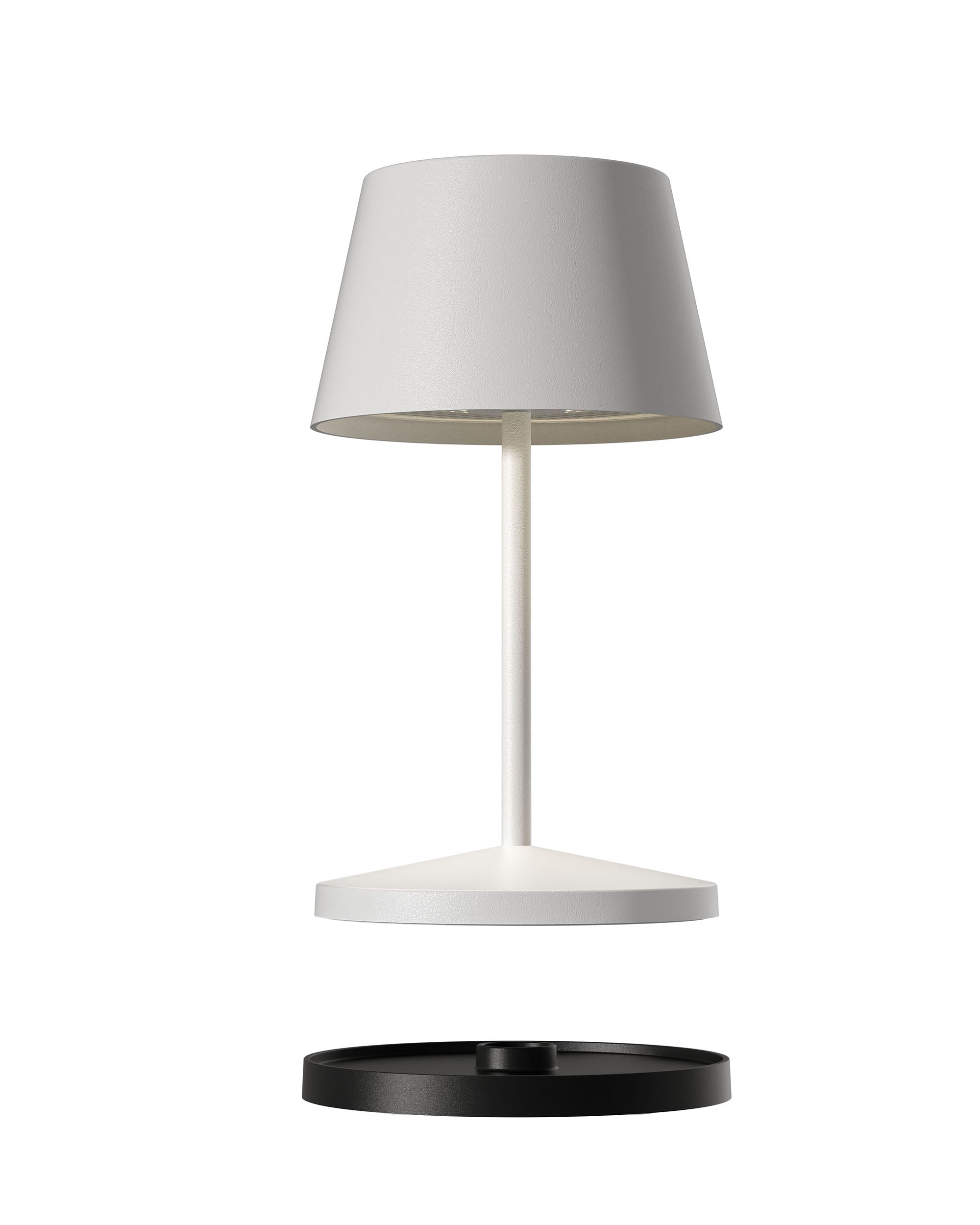 Akku Tischleuchte Seoul RC von Villeroy & Boch, neue Generation, Farbe Weiß kompatibel mit RC Fernbedienung