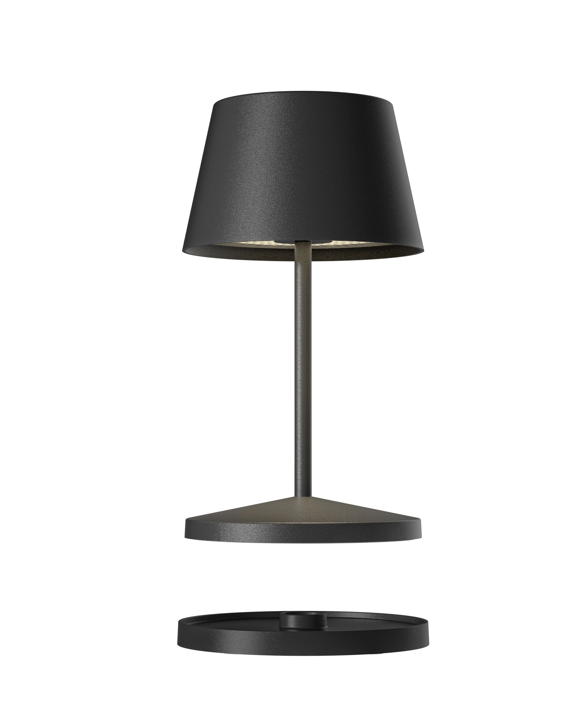 Akku Tischleuchte Seoul RC von Villeroy & Boch, neue Generation, Farbe Schwarz kompatibel mit RC Fernbedienung