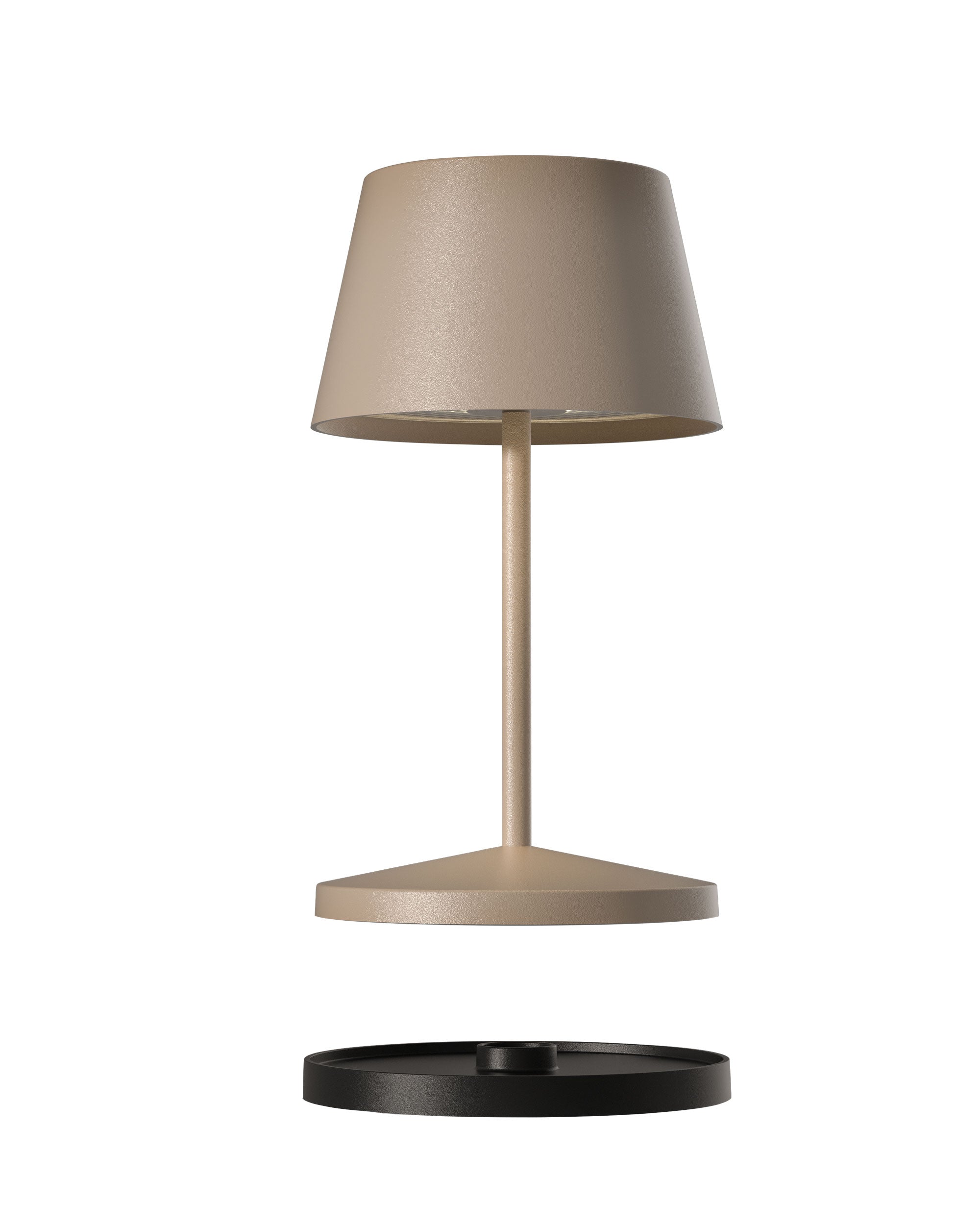 Akku Tischleuchte Seoul RC von Villeroy & Boch, neue Generation, Farbe Sand, kompatibel mit RC Fernbedienung