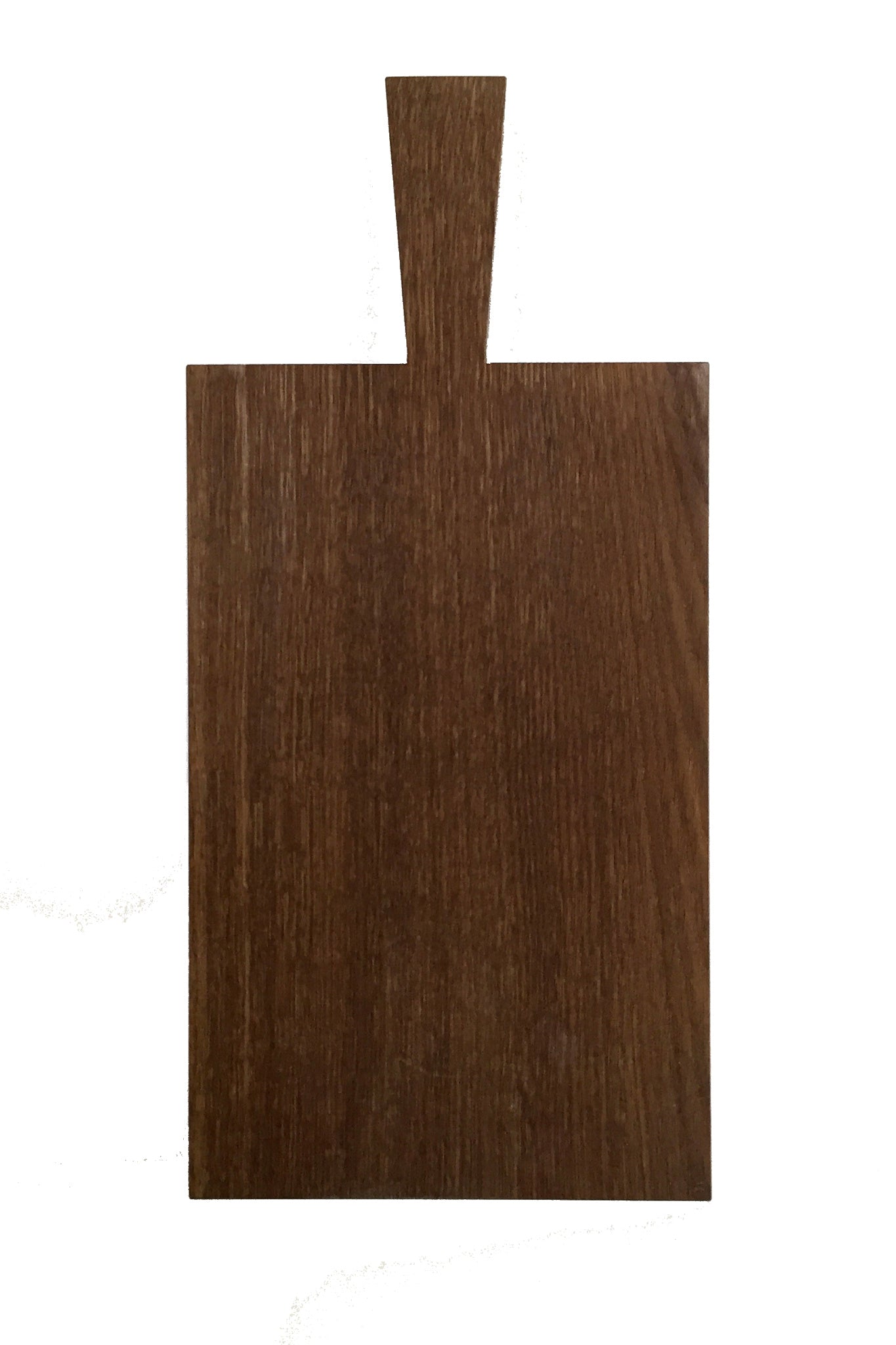 Brett mit Griff aus massiver Eiche dunkel geölt – Raumgestalt Schneidebrett