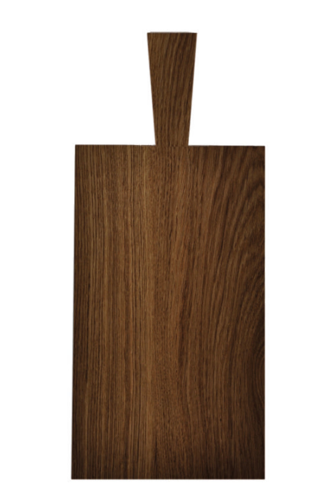 Brett mit Griff aus massiver Eiche dunkel geölt – Raumgestalt Schneidebrett