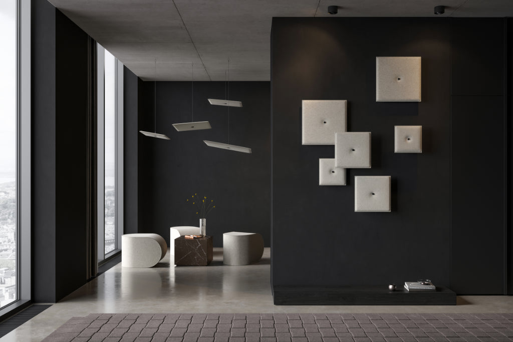 Hey-Sign Wand- und Decken Akustikelemente Spot Square aus Filz
