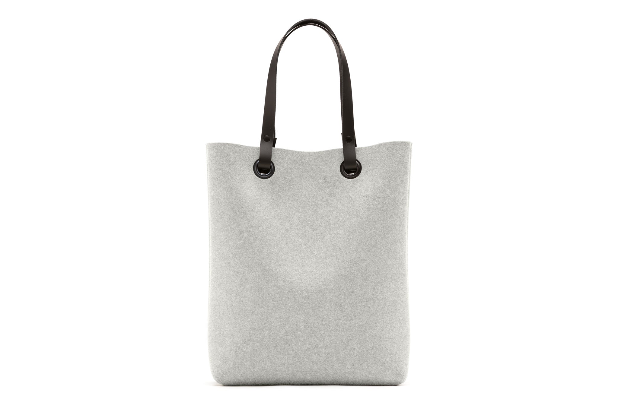 Hey-Sign Shopper-Tasche aus Filz mit Lederhenkeln, Größe M, Farbe Marmor