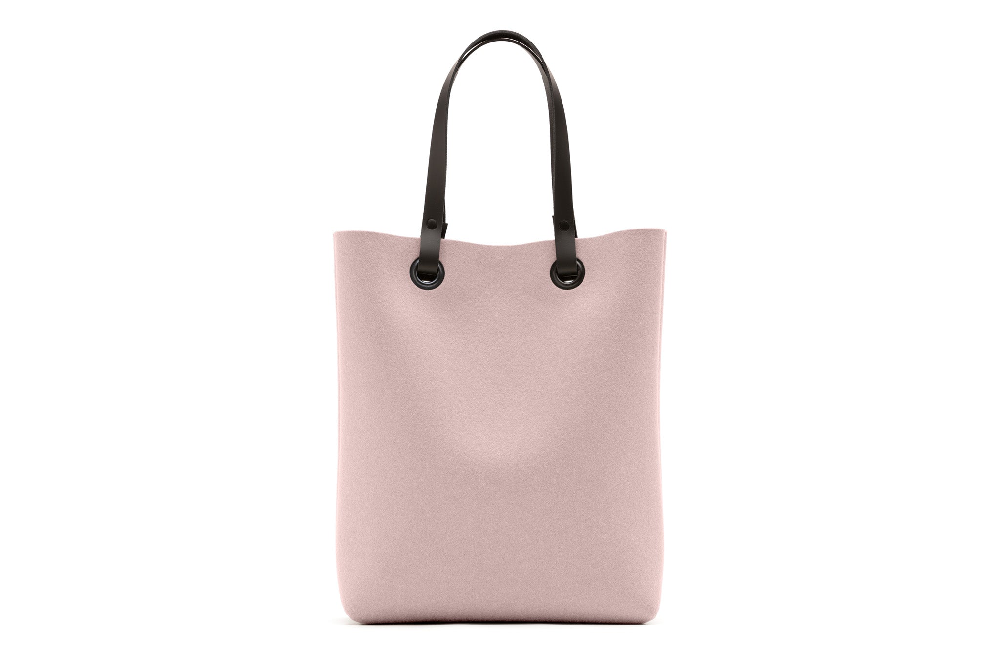 Hey-Sign Shopper-Tasche aus Filz mit Lederhenkeln, Größe M, Farbe Powder