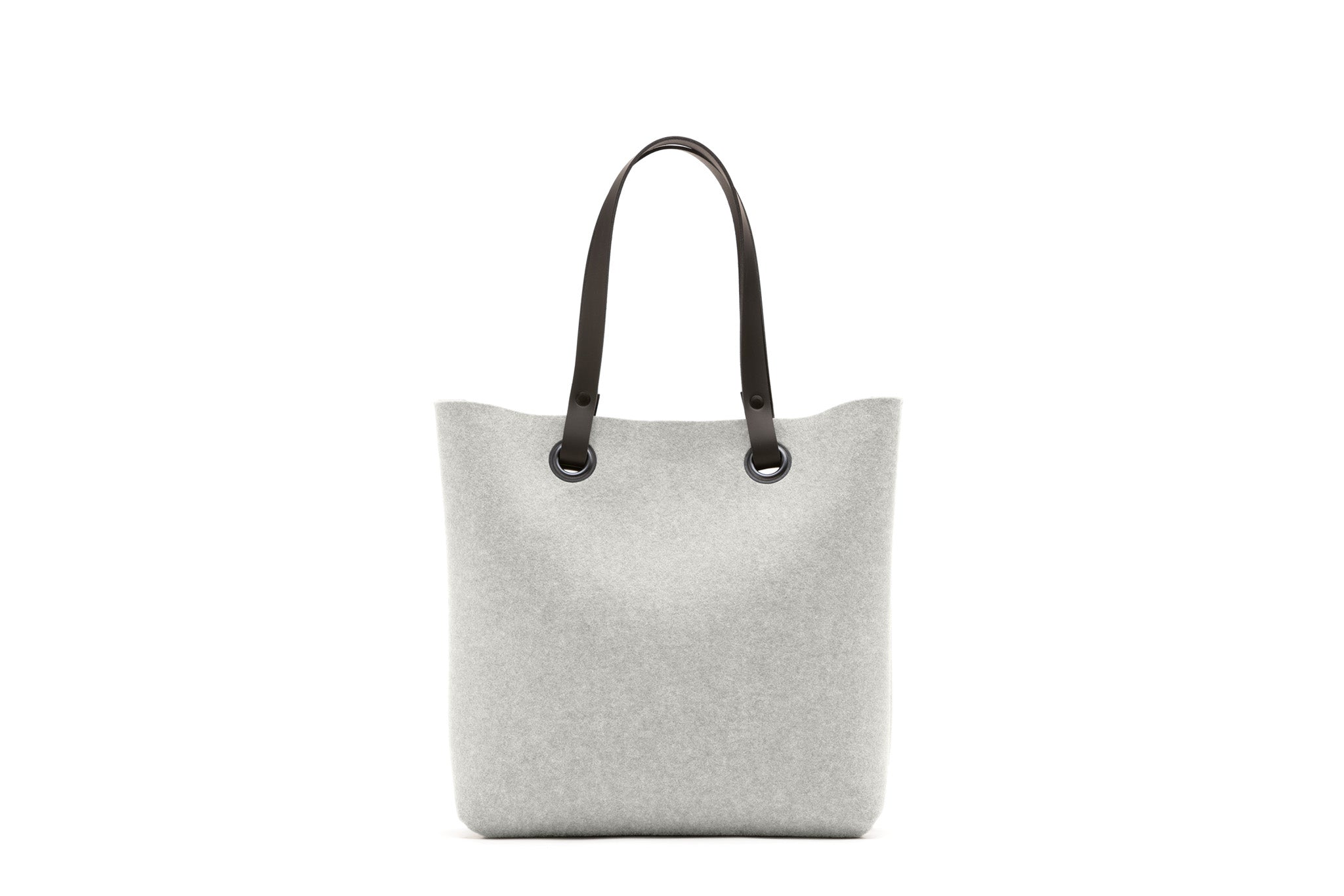 Hey-Sign Shopper-Tasche aus Filz mit Lederhenkeln, Größe S, Farbe Marmor