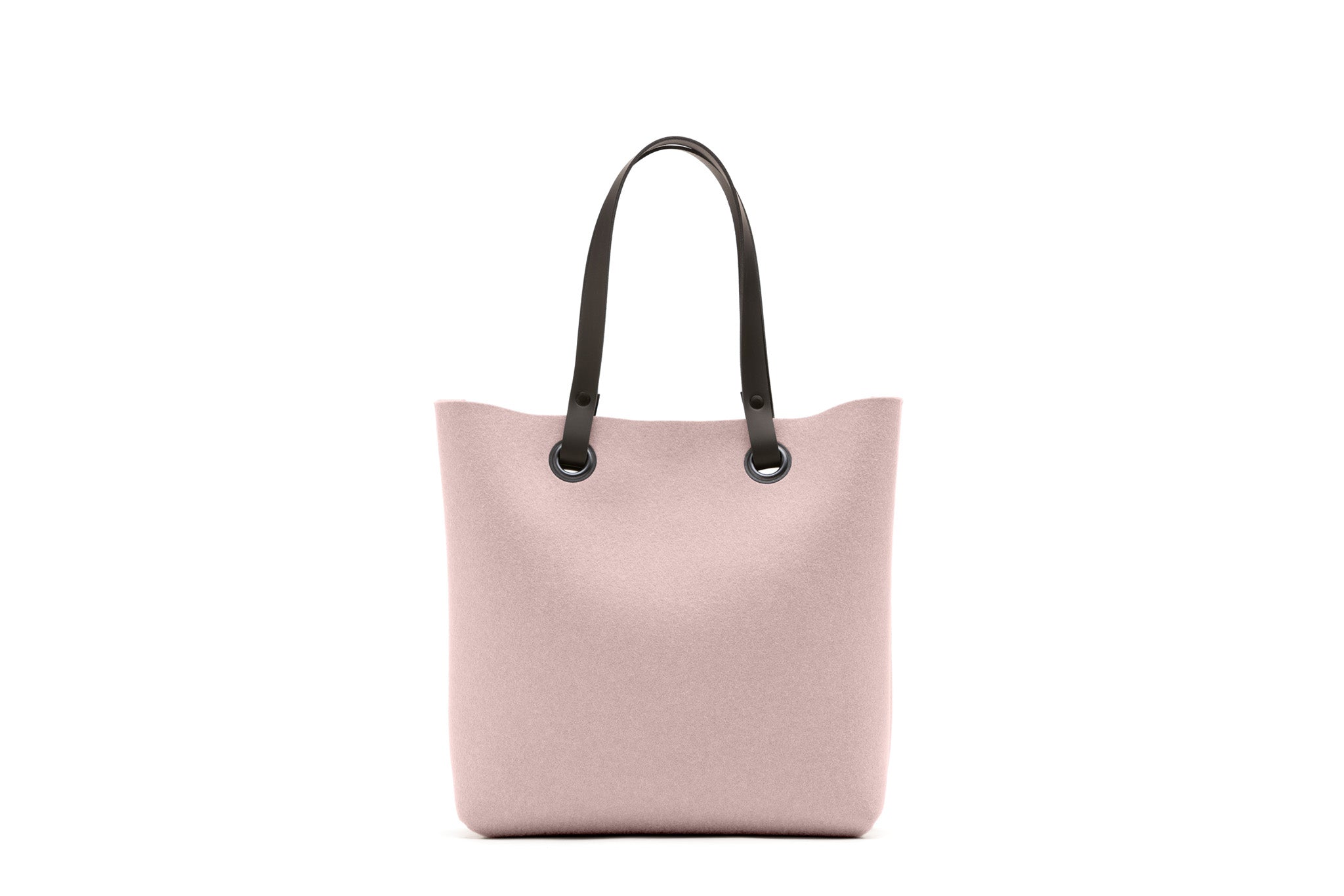 Hey-Sign Shopper-Tasche aus Filz mit Lederhenkeln, Größe S, Farbe Powder