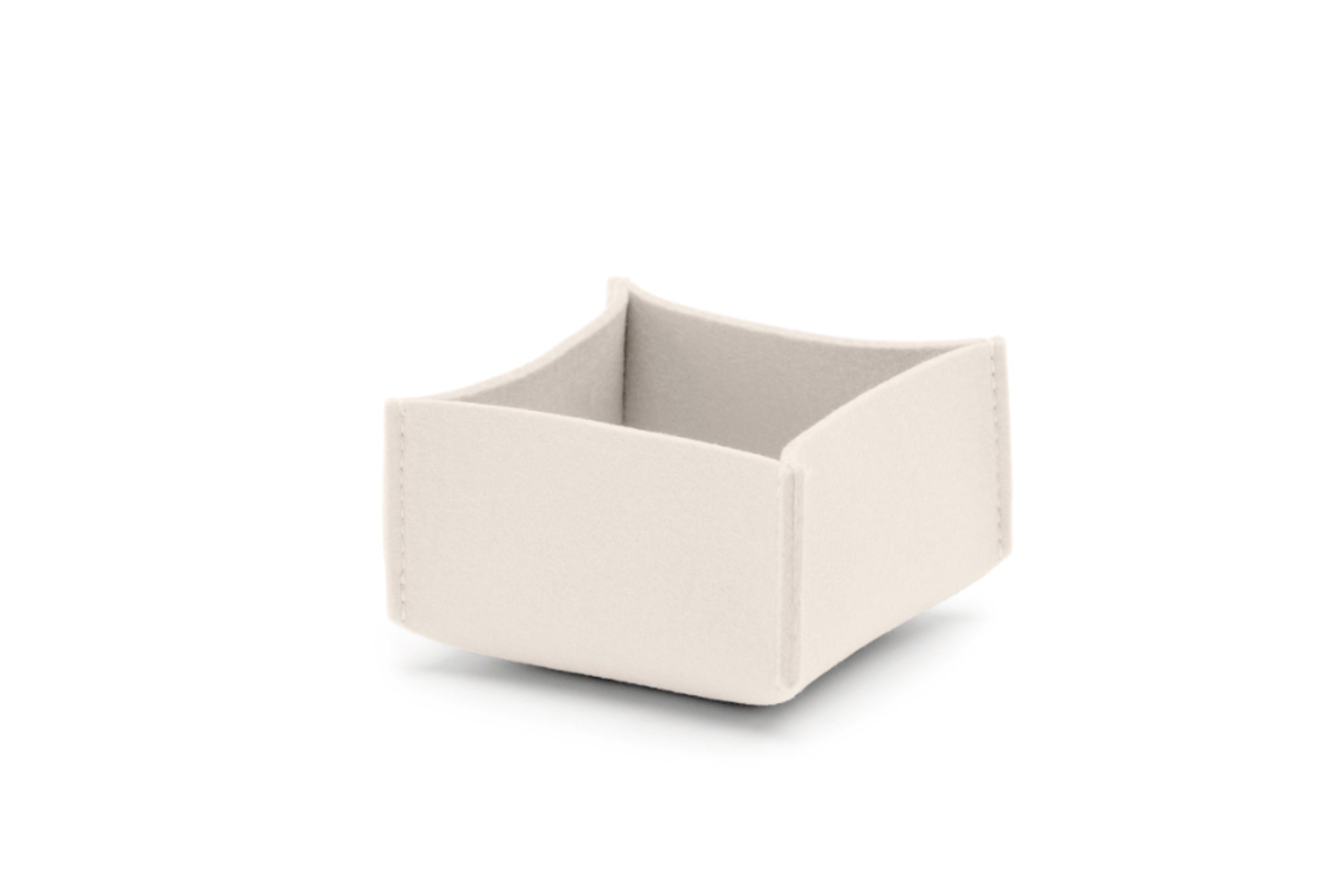 Hey-Sign Box No 1 aus Wollfilz Größe M in der Farbe Wollweiß