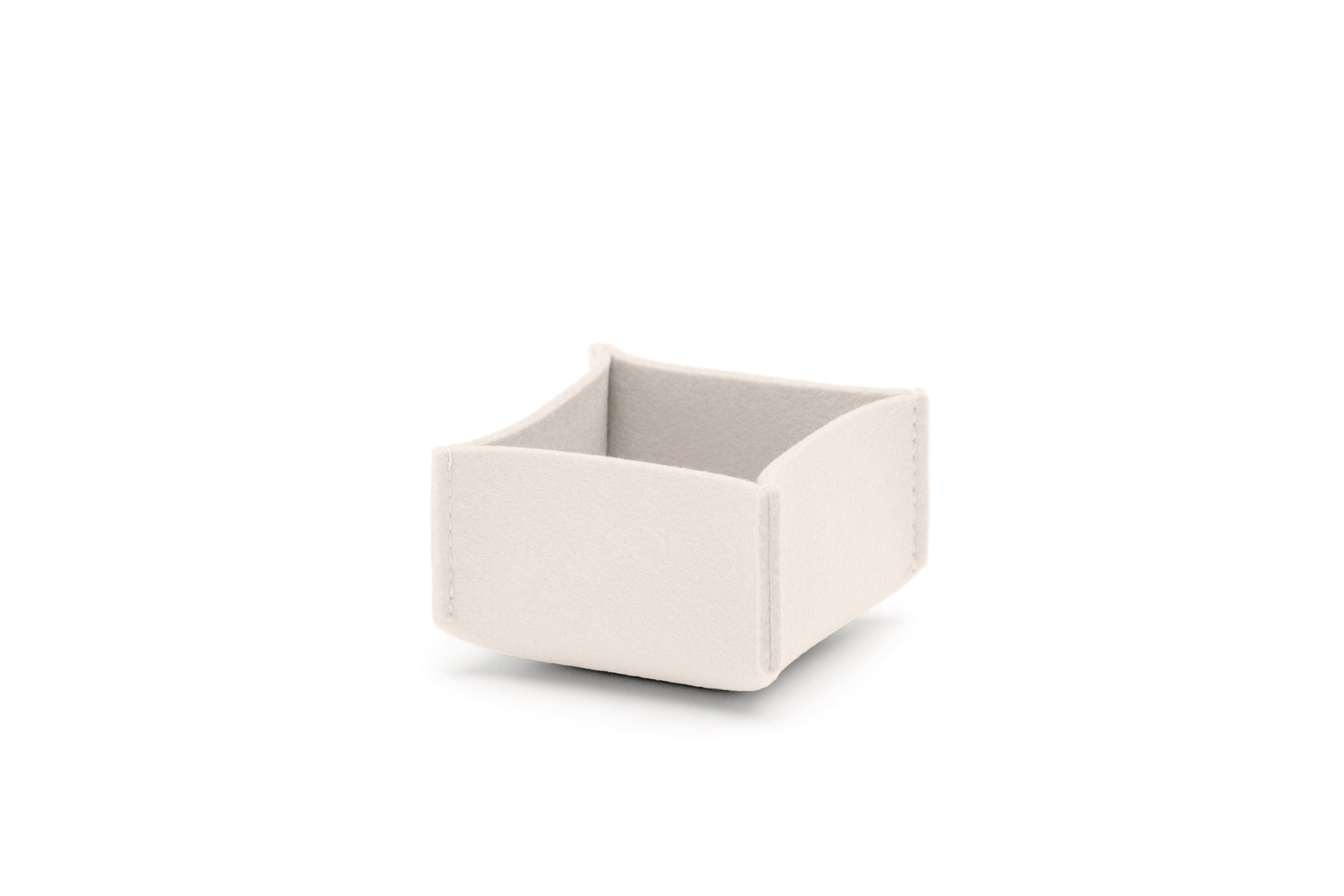 Hey-Sign Box No 1 aus Wollfilz Größe S in der Farbe Wollweiß