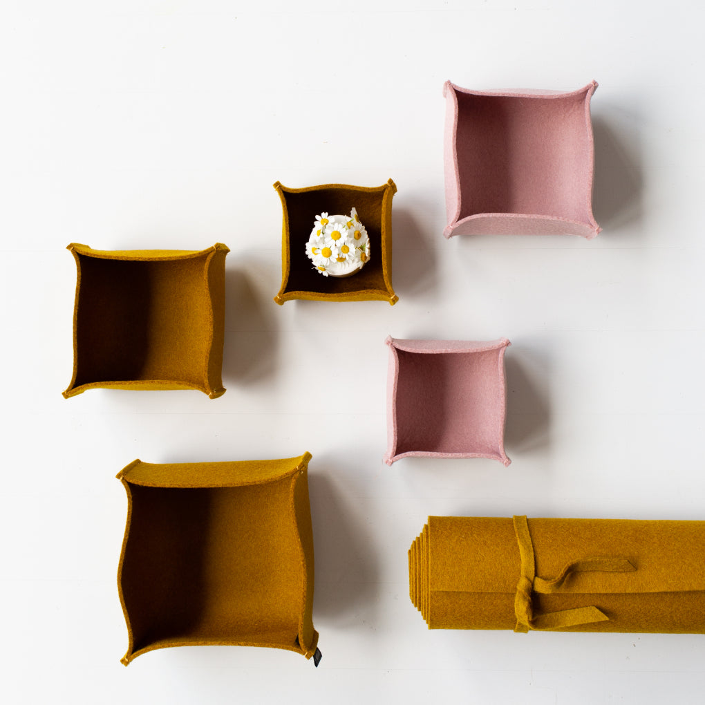 Boxen aus Filz 3er Set No. 1