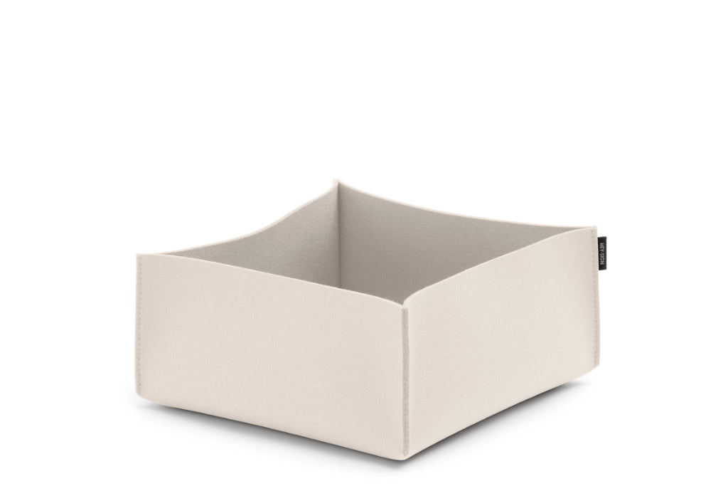 Hey-Sign Box No 3 aus Wollfilz Größe L in der Farbe Wollweiß