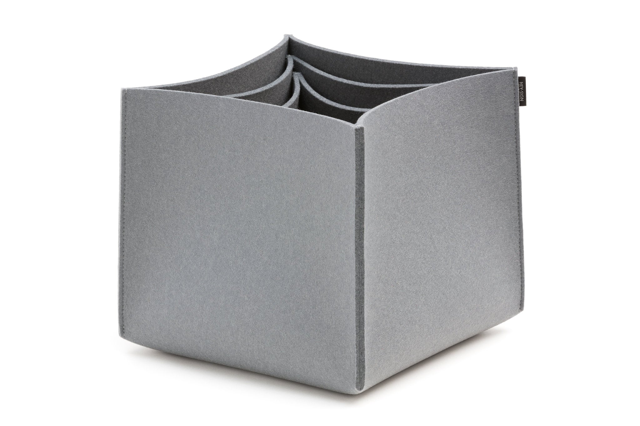 Hohe Boxen aus Wollfilz von Hey-Sign im Set No. 3 | Farbe Hellgrau