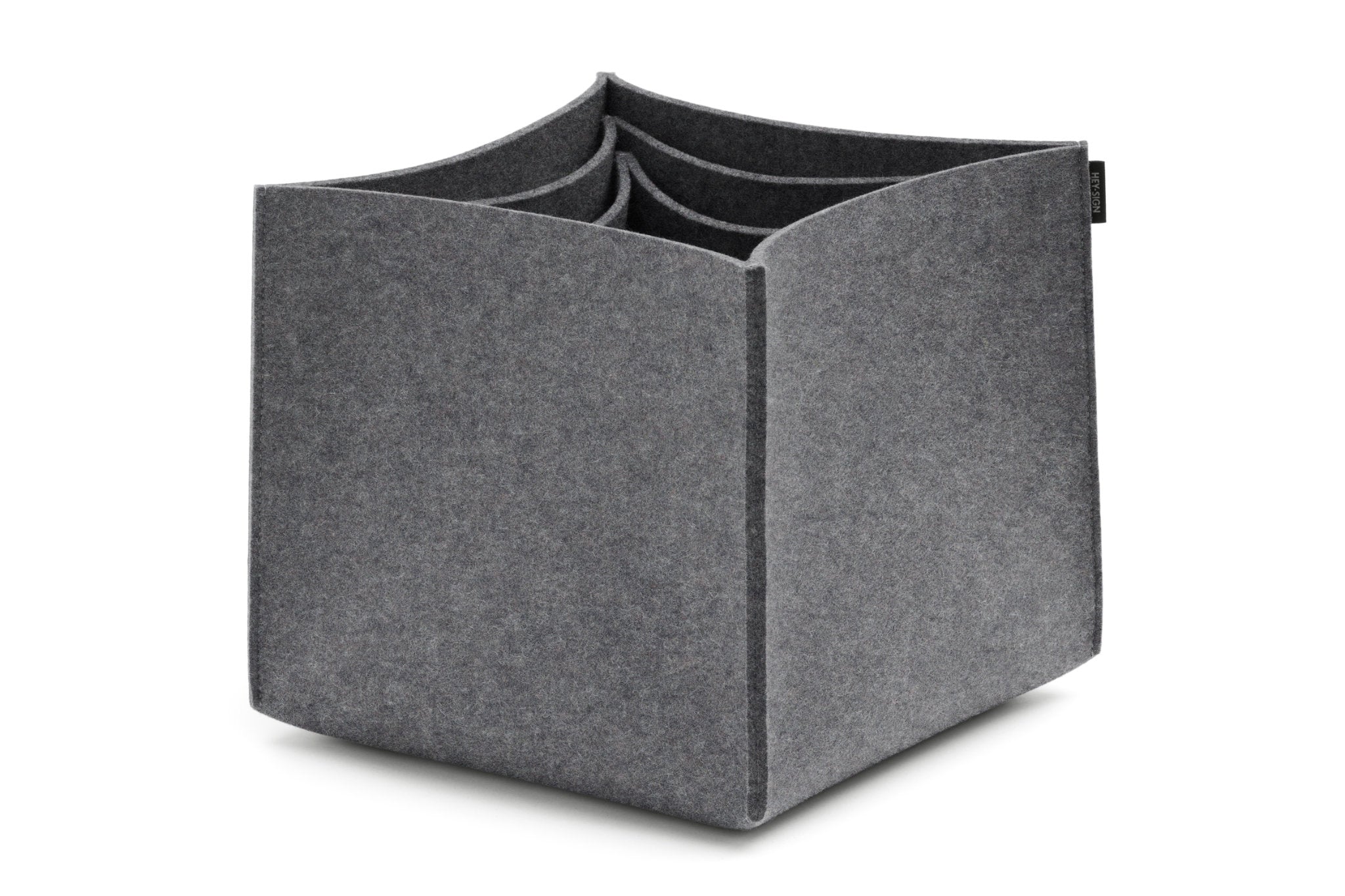 Hohe Boxen aus Wollfilz von Hey-Sign im Set No. 3 | Farbe Anthrazit