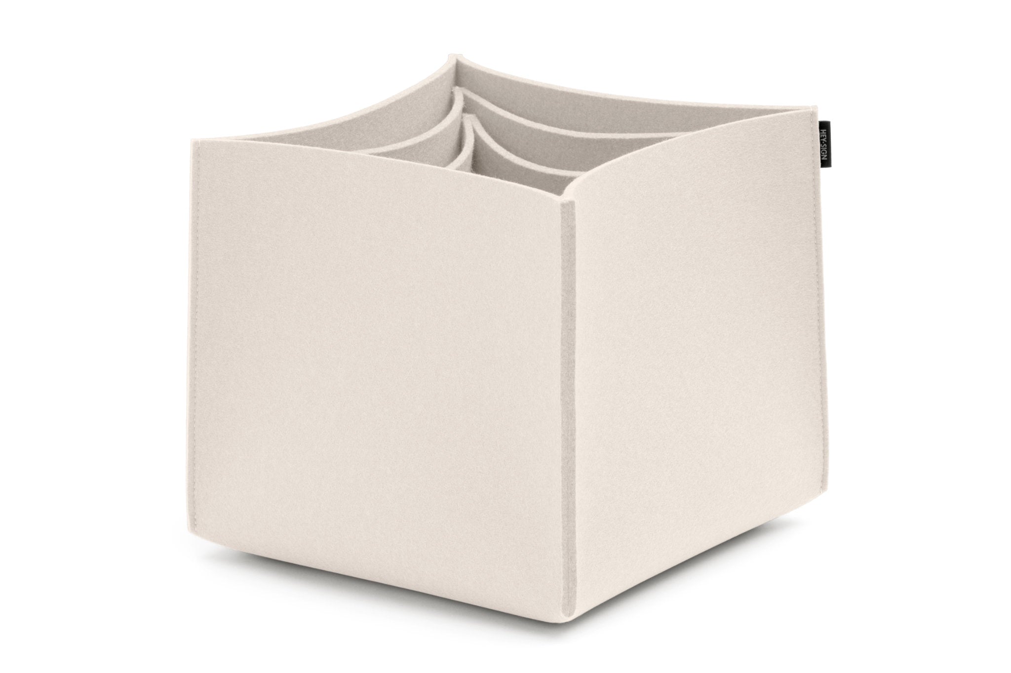 Hohe Boxen aus Wollfilz von Hey-Sign im Set No. 3 | Farbe Wollweiß