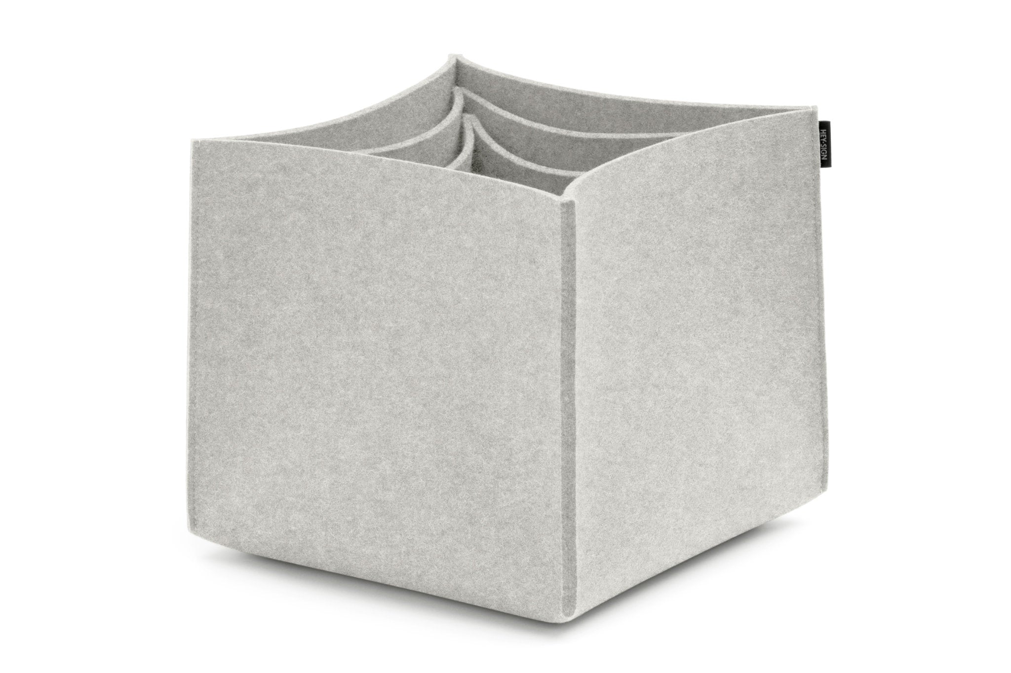 Hohe Boxen aus Wollfilz von Hey-Sign im Set No. 3 | Farbe Marmor