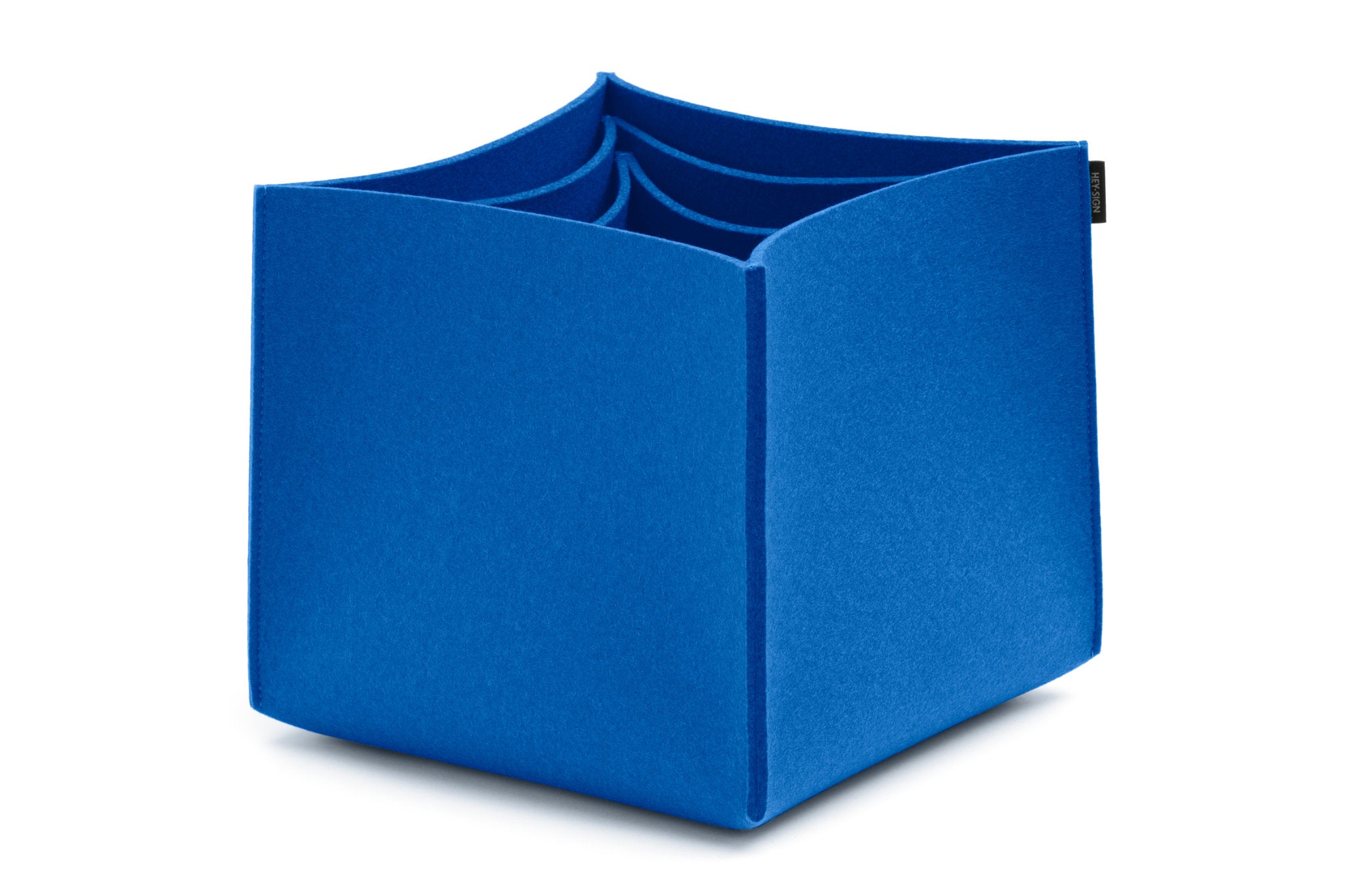 Hohe Boxen aus Wollfilz von Hey-Sign im Set No. 3 | Farbe Blau