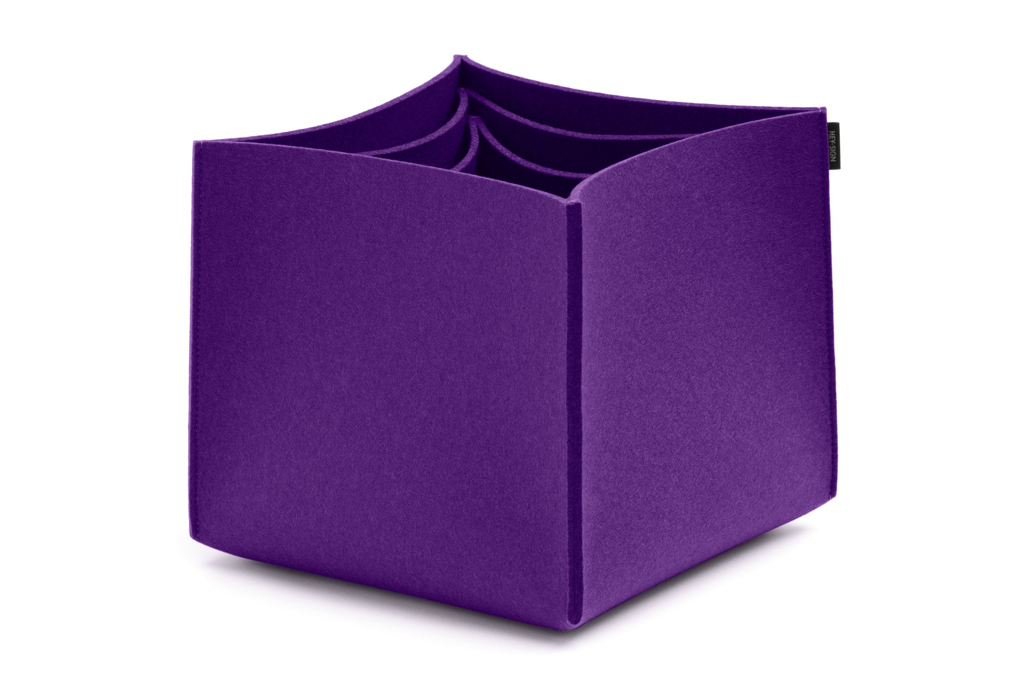 Hohe Boxen aus Wollfilz von Hey-Sign im Set No. 3 | Farbe Violett