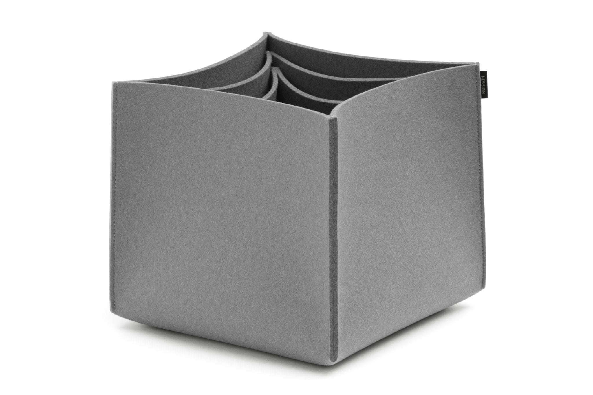 Hohe Boxen aus Wollfilz von Hey-Sign im Set No. 3 | Farbe Hellgrau
