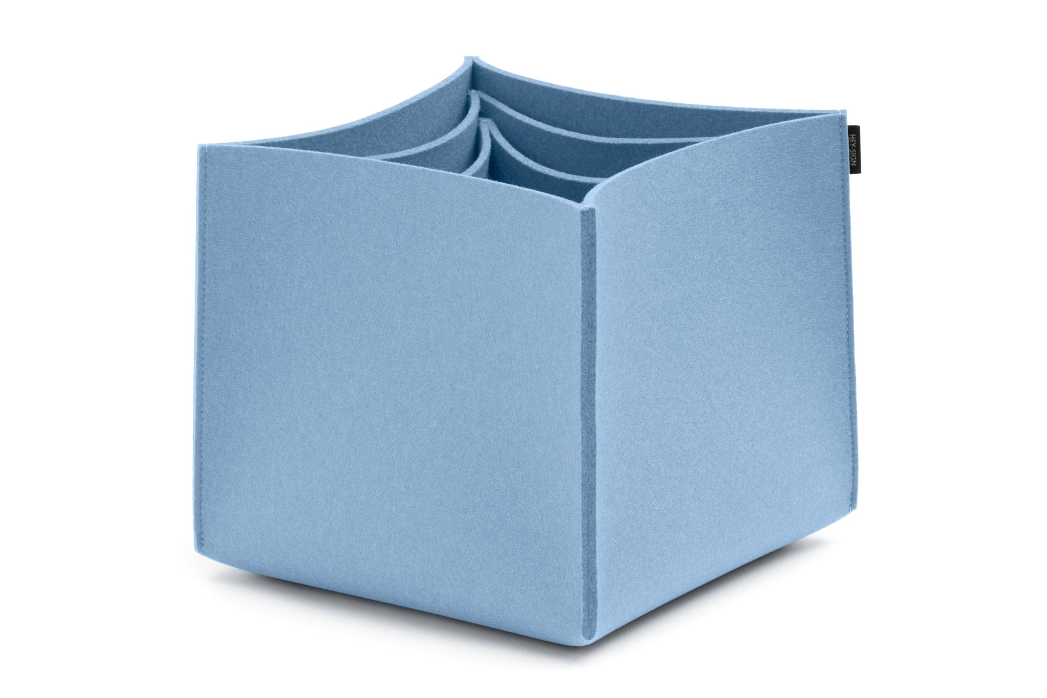 Hohe Boxen aus Wollfilz von Hey-Sign im Set No. 3 | Farbe Pastellblau