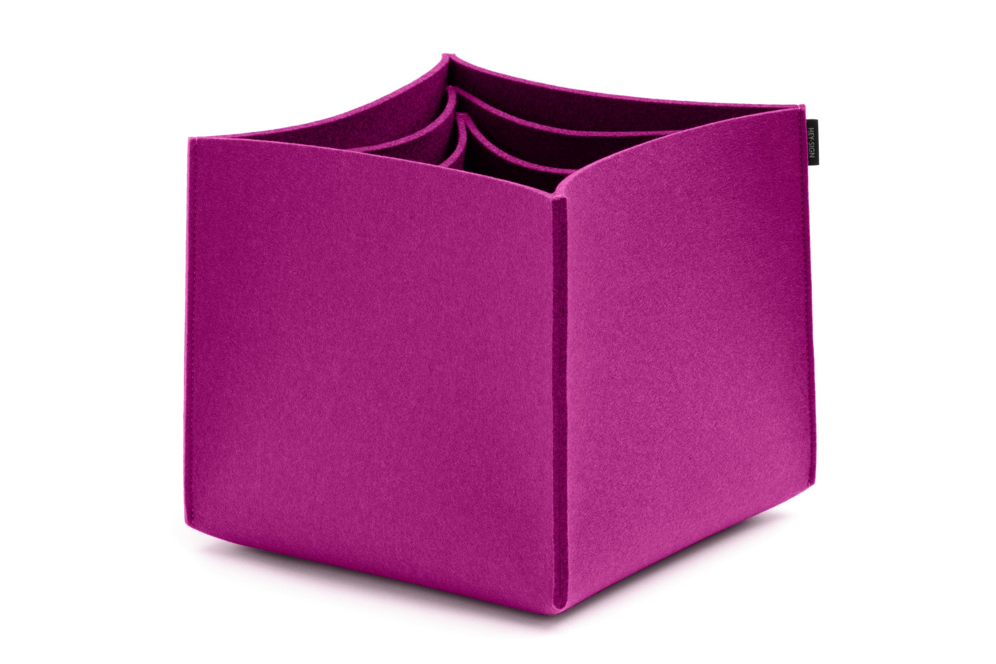 Hohe Boxen aus Wollfilz von Hey-Sign im Set No. 3 | Farbe Pink