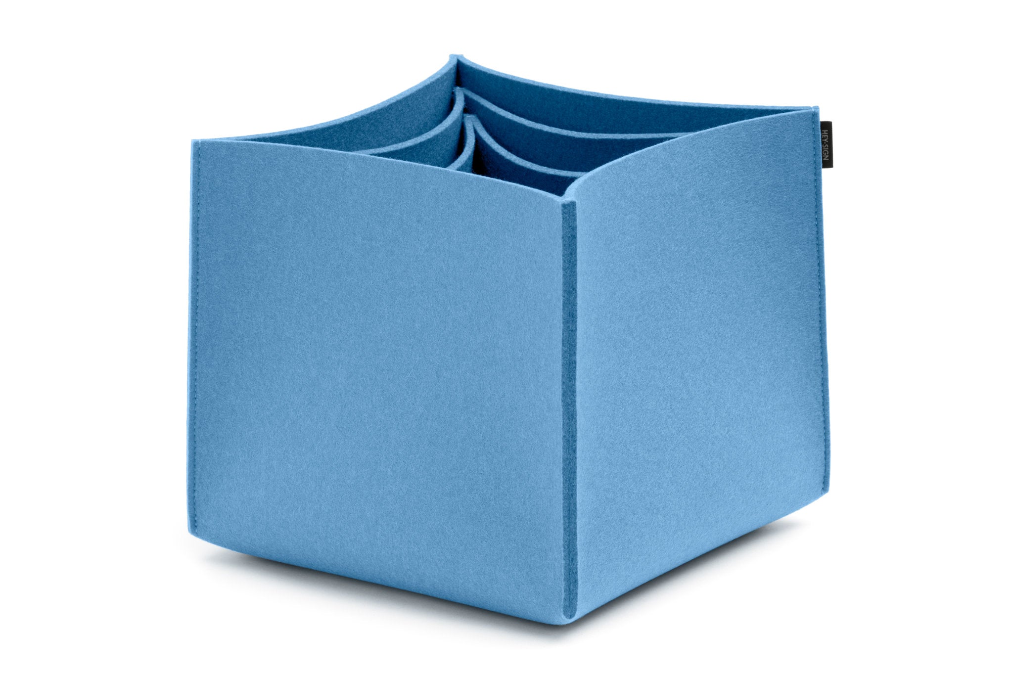Hohe Boxen aus Wollfilz von Hey-Sign im Set No. 3 | Farbe Himmel