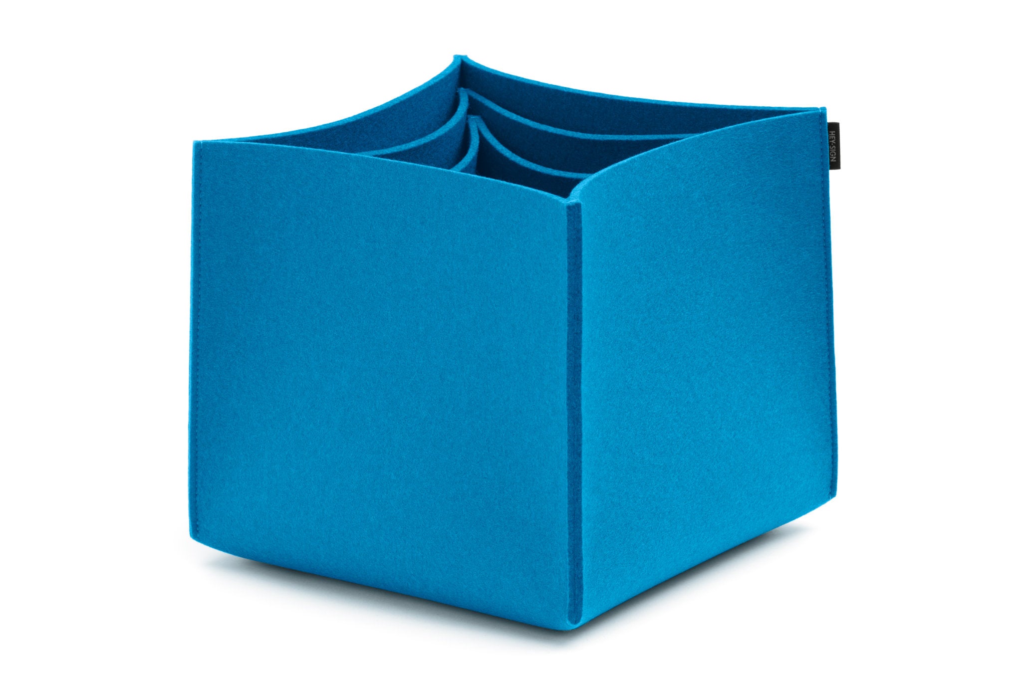 Hohe Boxen aus Wollfilz von Hey-Sign im Set No. 3 | Farbe Petrol
