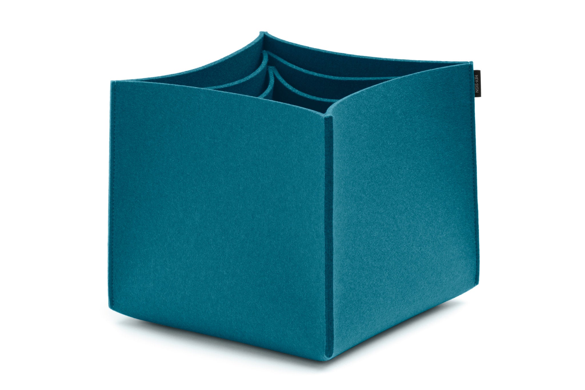 Hohe Boxen aus Wollfilz von Hey-Sign im Set No. 3 | Farbe Ocean