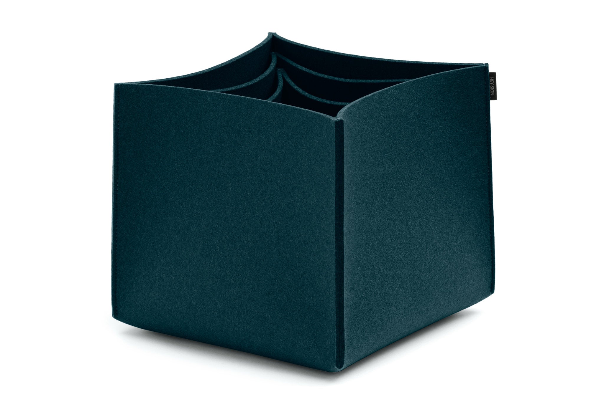 Hohe Boxen aus Wollfilz von Hey-Sign im Set No. 3 | Farbe Deep Water