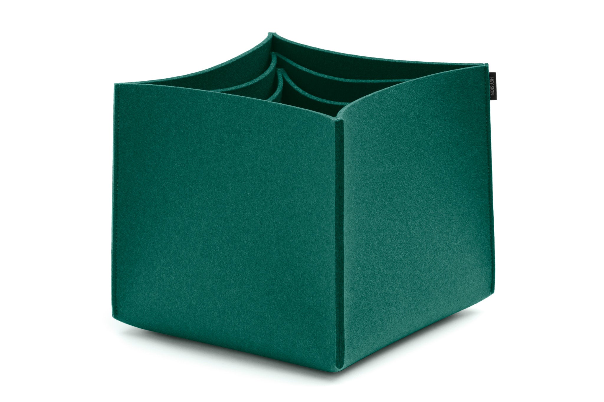 Hohe Boxen aus Wollfilz von Hey-Sign im Set No. 3 | Farbe Jade
