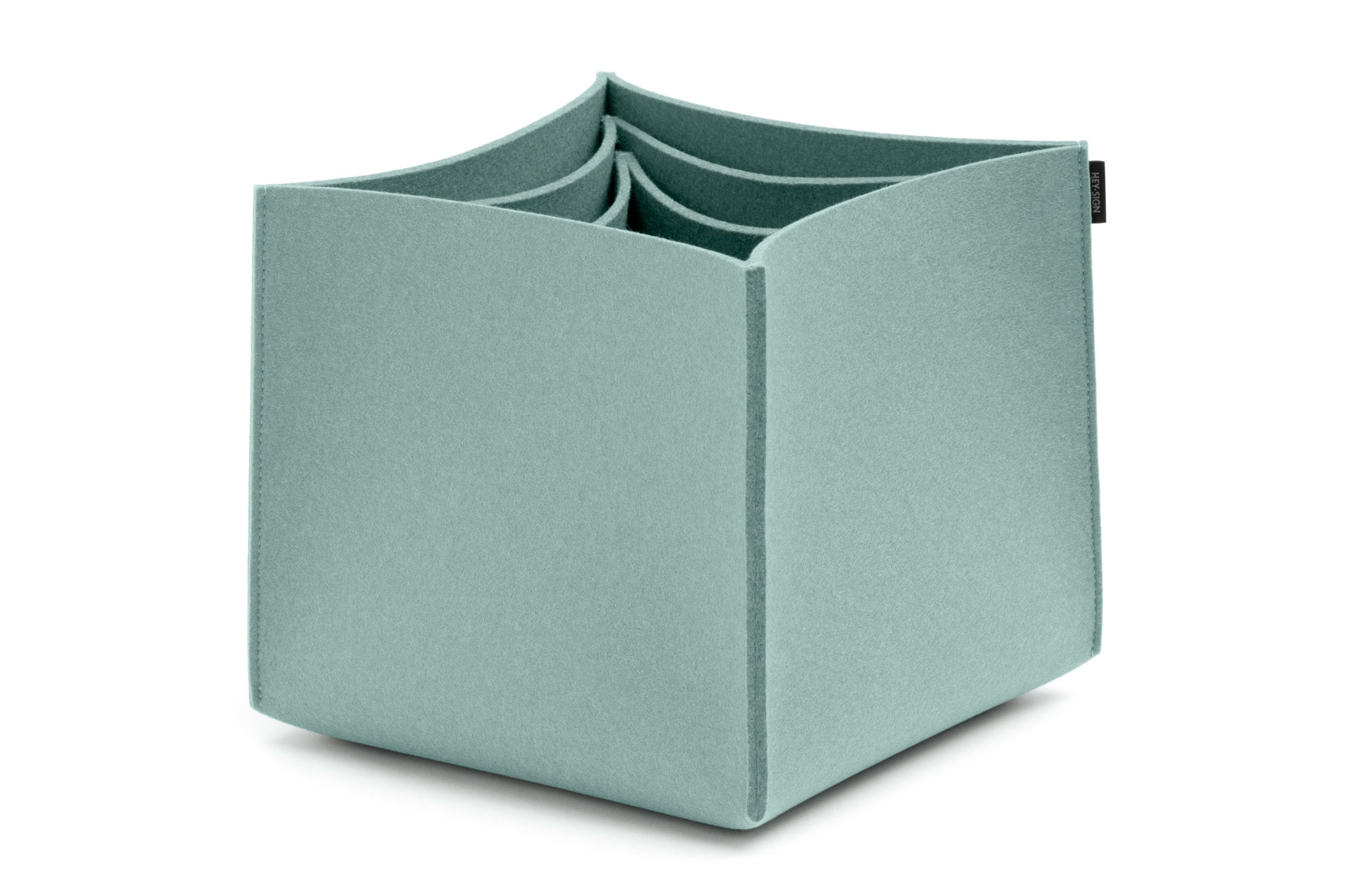 Hohe Boxen aus Wollfilz von Hey-Sign im Set No. 3 | Farbe Aqua