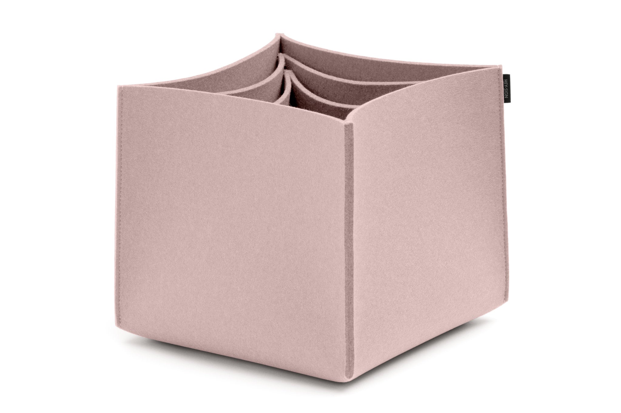 Hohe Boxen aus Wollfilz von Hey-Sign im Set No. 3 | Farbe Powder
