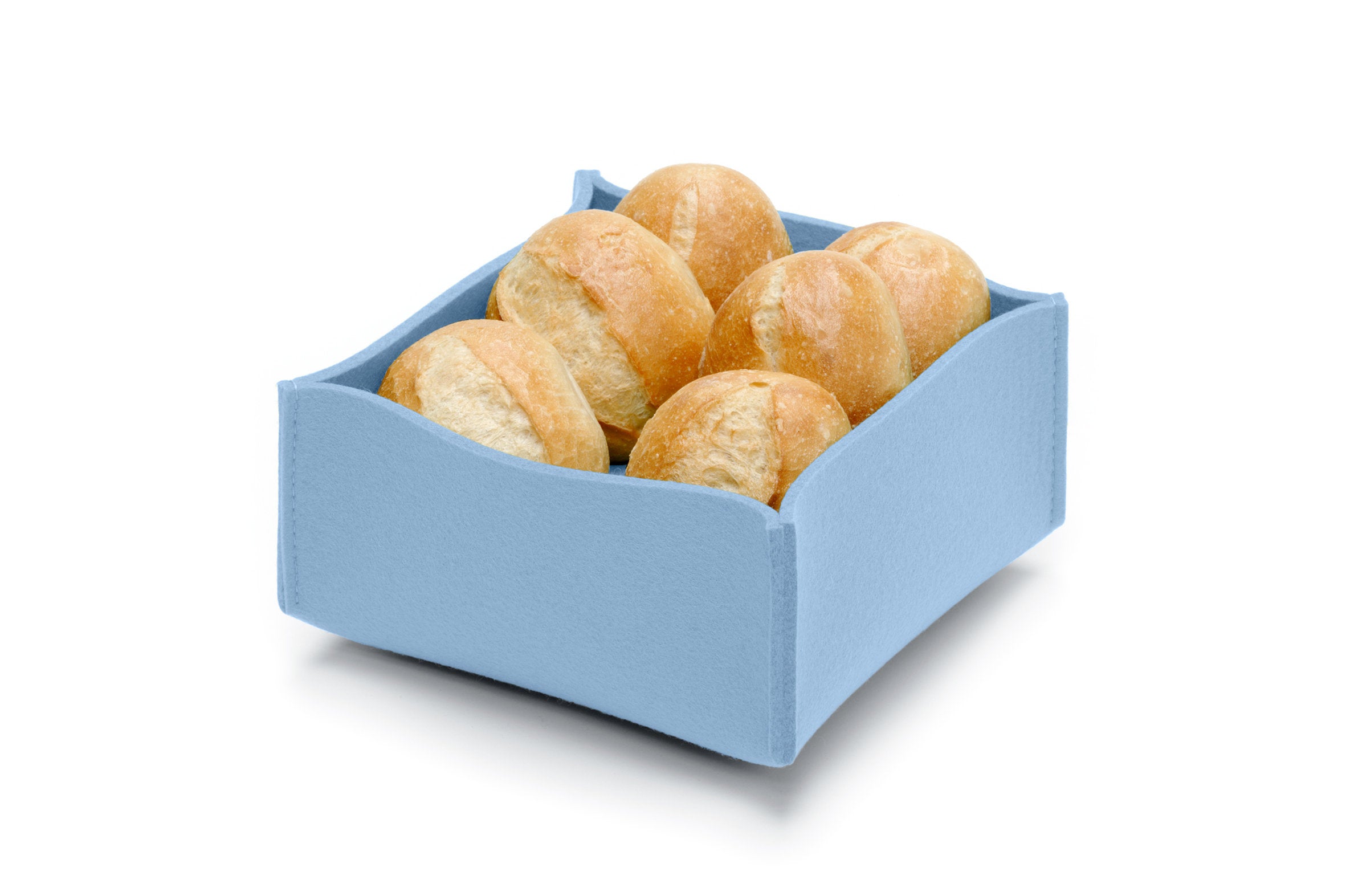 Hey-Sign Brotkorb aus Wollfilz, Farbe Pastellblau