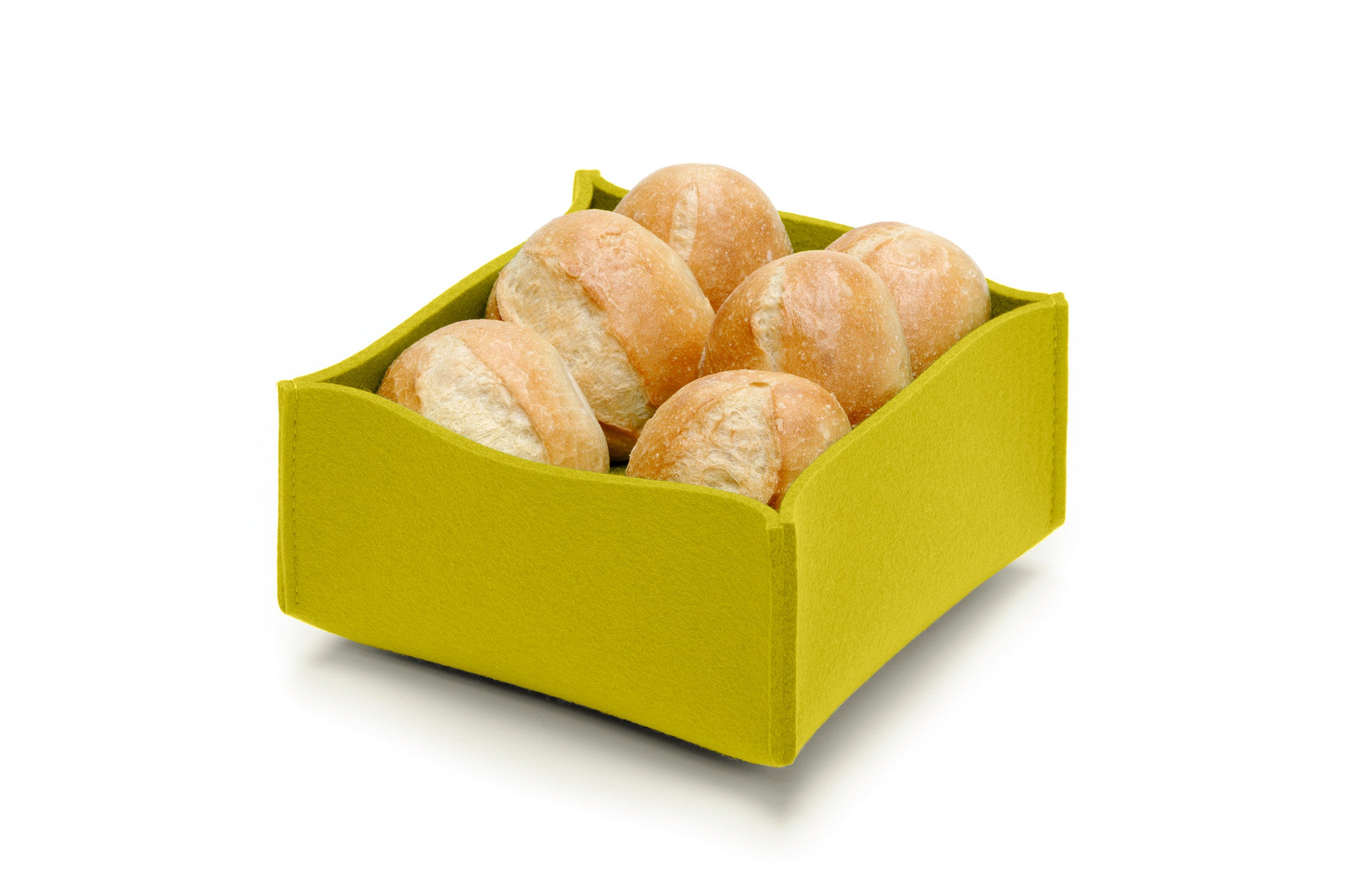 Hey-Sign Brotkorb aus Wollfilz, Farbe Verde