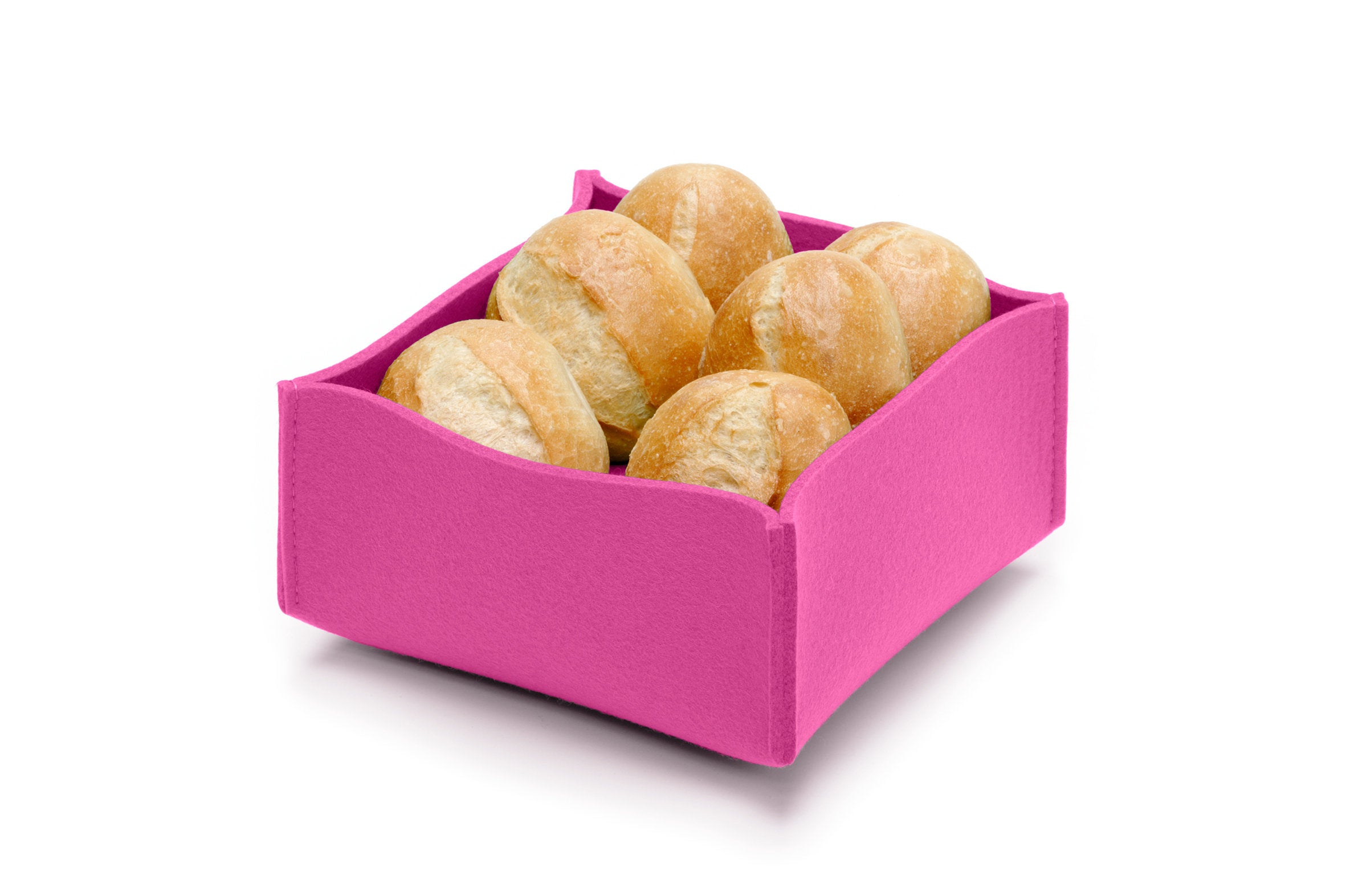 Hey-Sign Brotkorb aus Wollfilz, Farbe Rosa