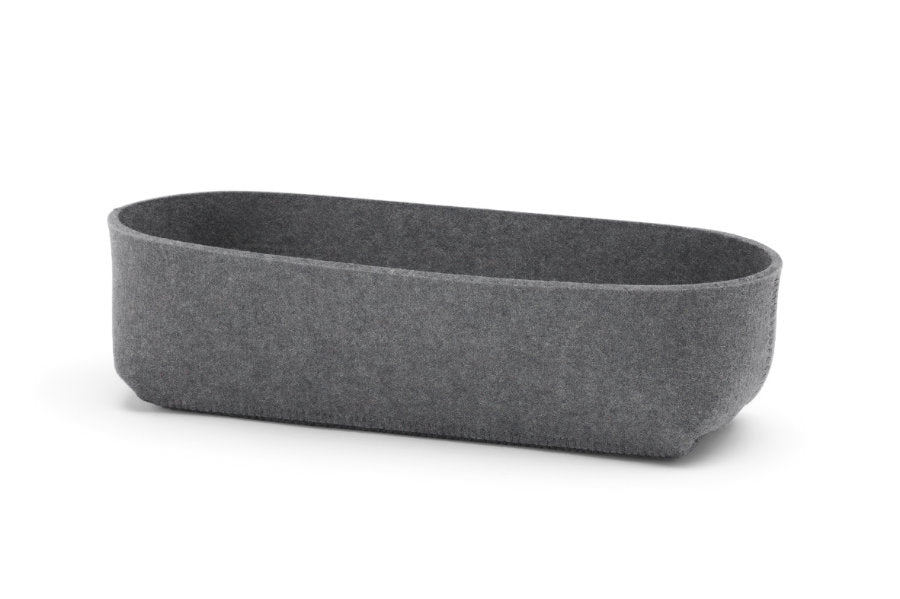 Hey-Sign Brotschale aus Wollfilz, Größe M, Farbe Anthrazit