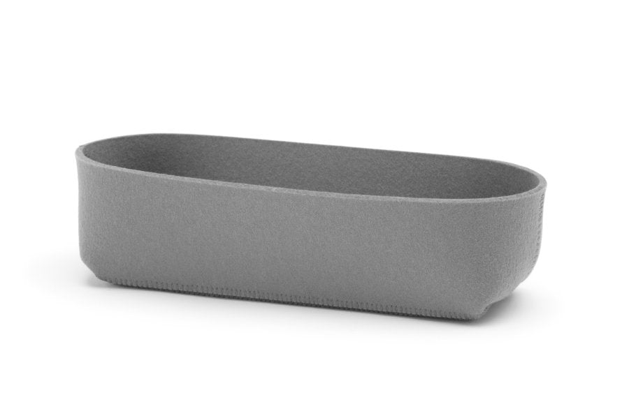 Hey-Sign Brotschale aus Wollfilz, Größe M, Farbe Hellgrau