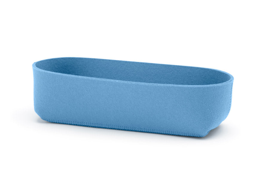 Hey-Sign Brotschale aus Wollfilz, Größe M, Farbe Himmel