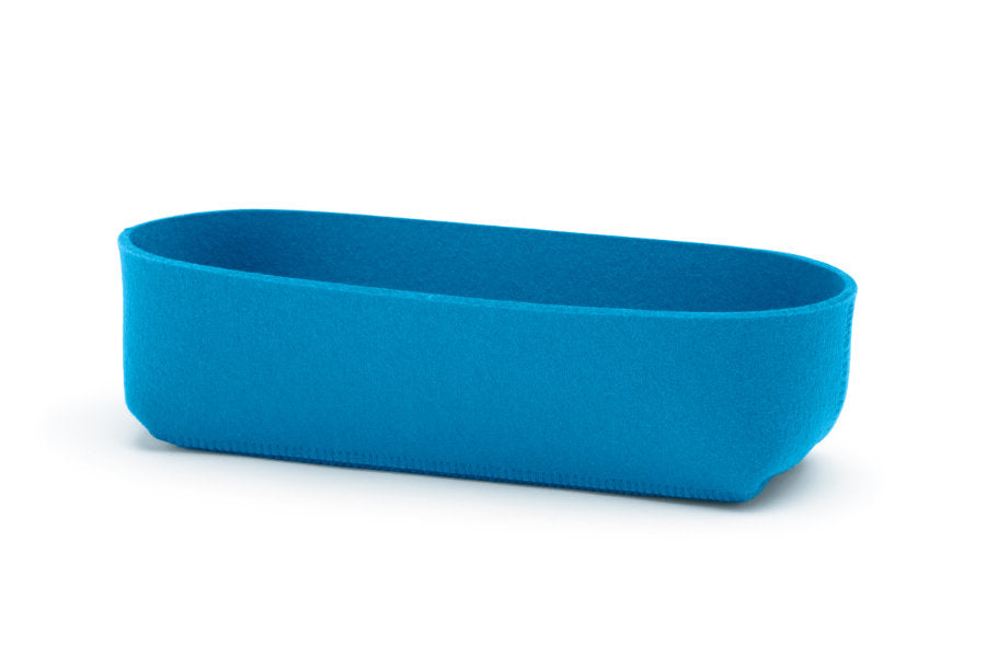 Hey-Sign Brotschale aus Wollfilz, Größe M, Farbe Petrol